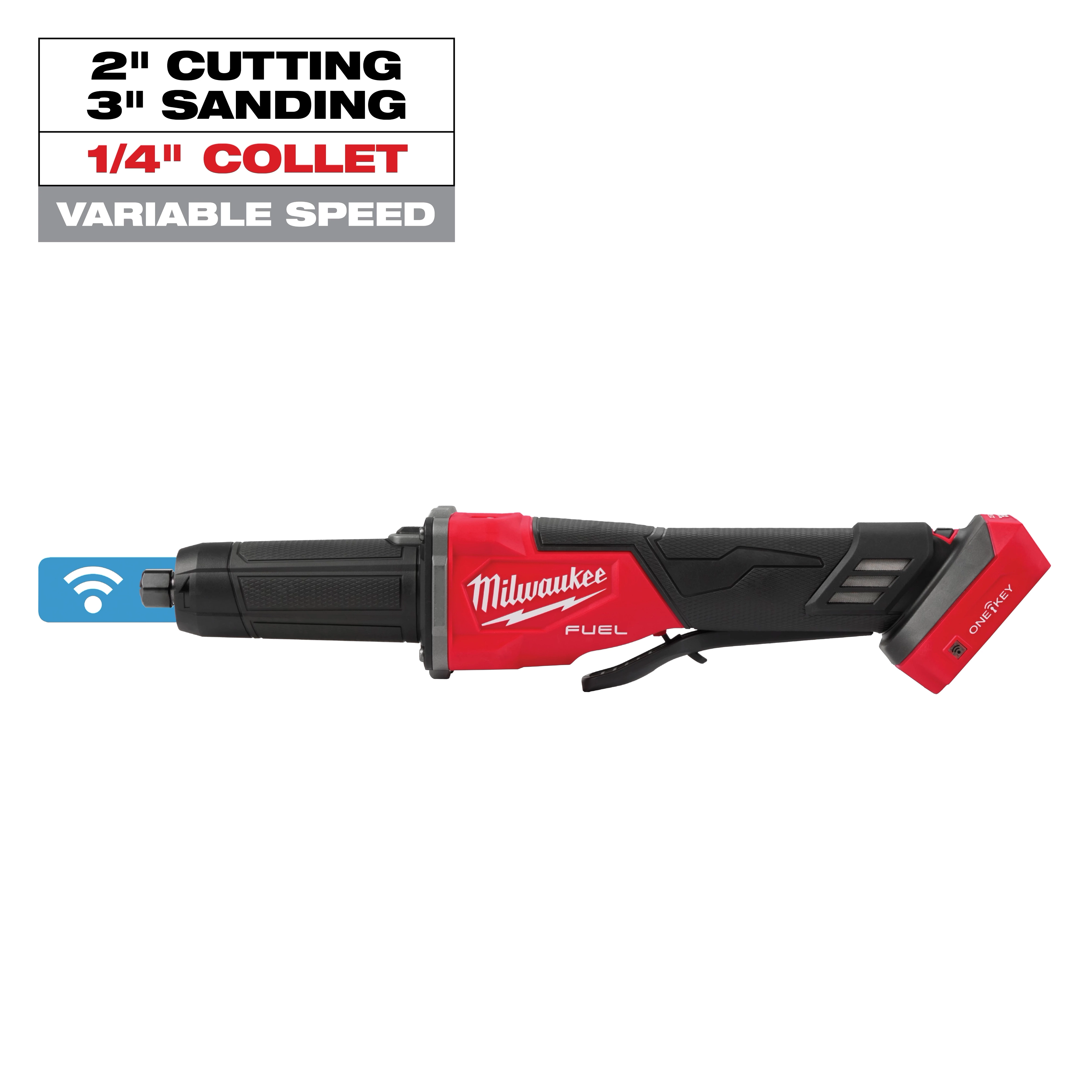 M18 FUEL™ Variable Speed, Braking Die Grinder, Paddle Switch w/ ONE-KEY™