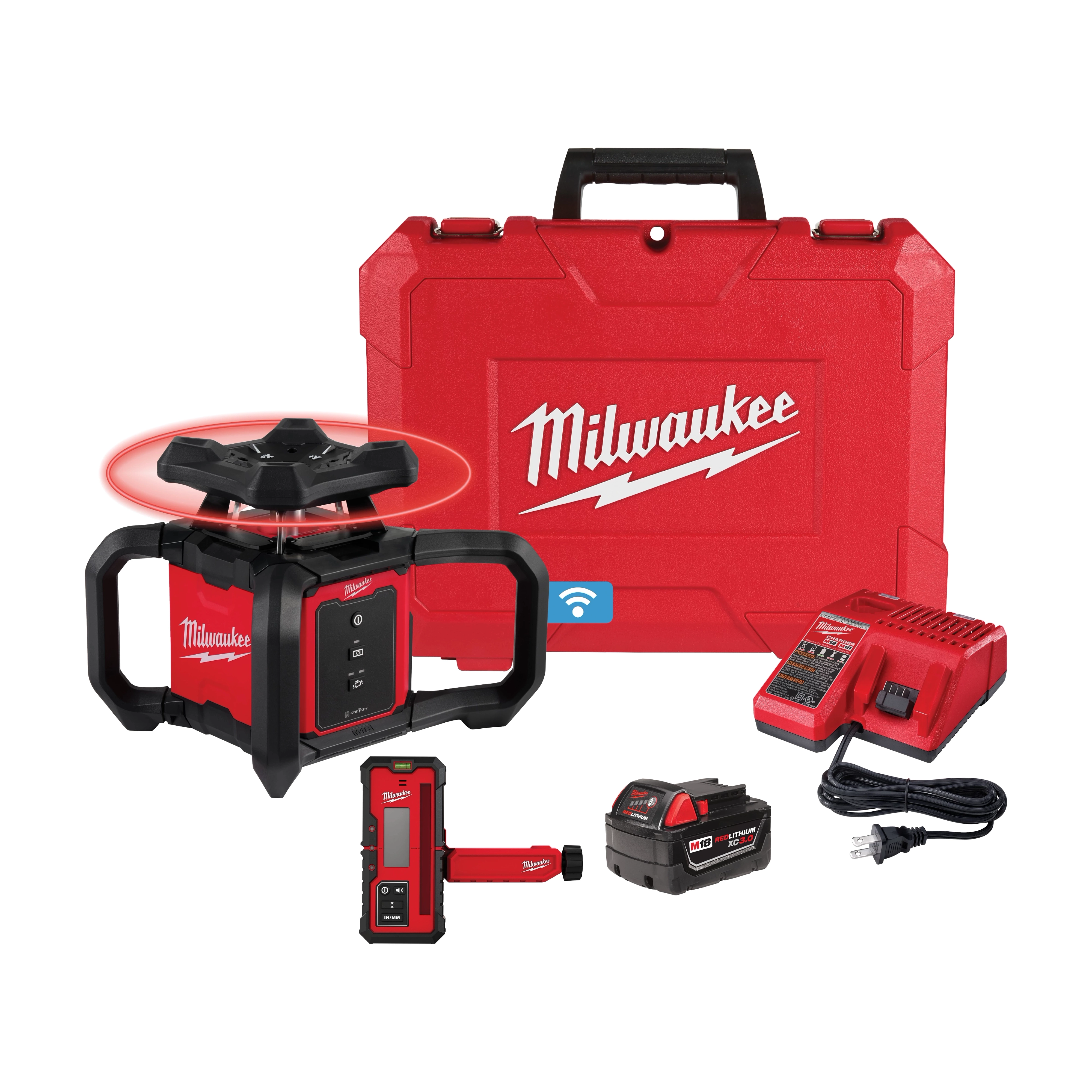 M18™ Red Exterior Rotary Laser Level Kit w/ Receiver