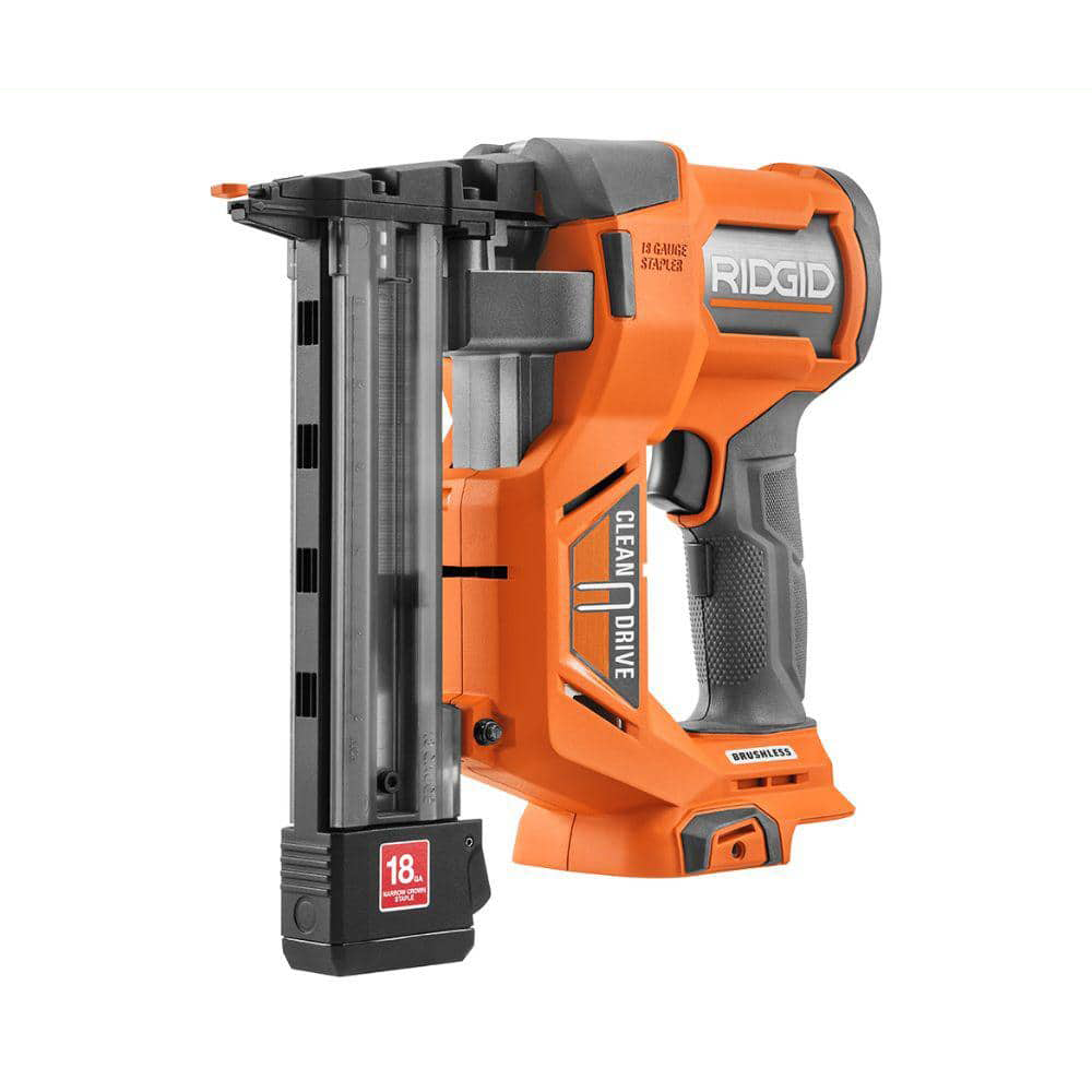 18V Brushless Cordless 18-Gauge 1-1/2 in. Narrow Crown Stapler