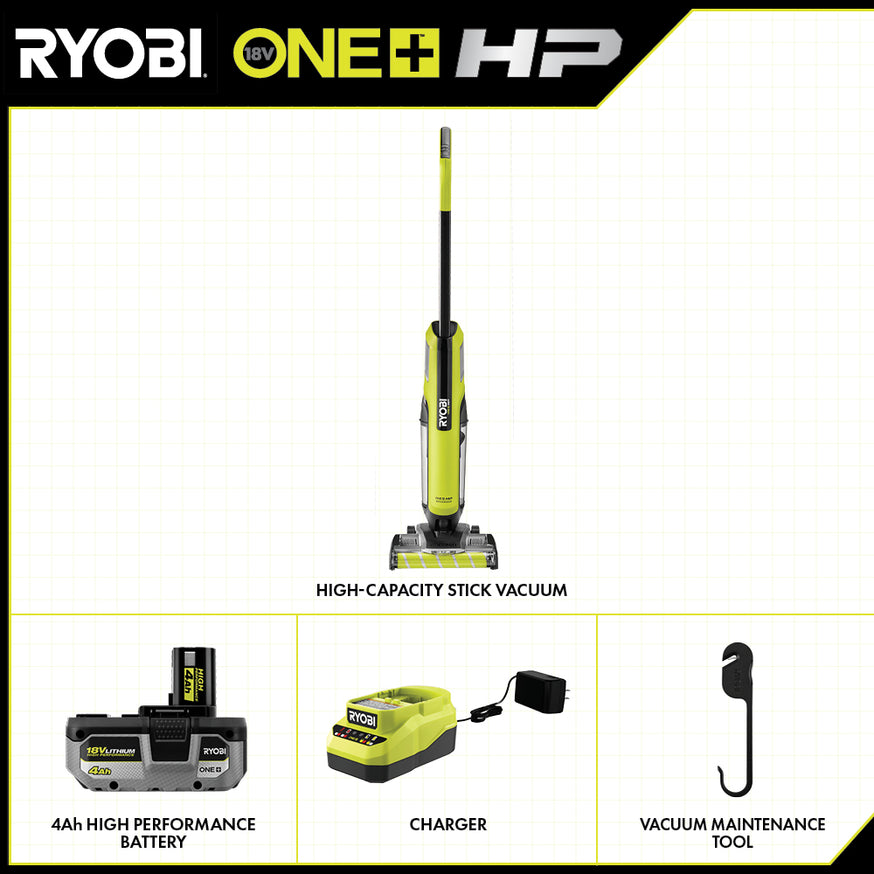 18V ONE+ HP High-Capacity Stick Vacuum Kit
