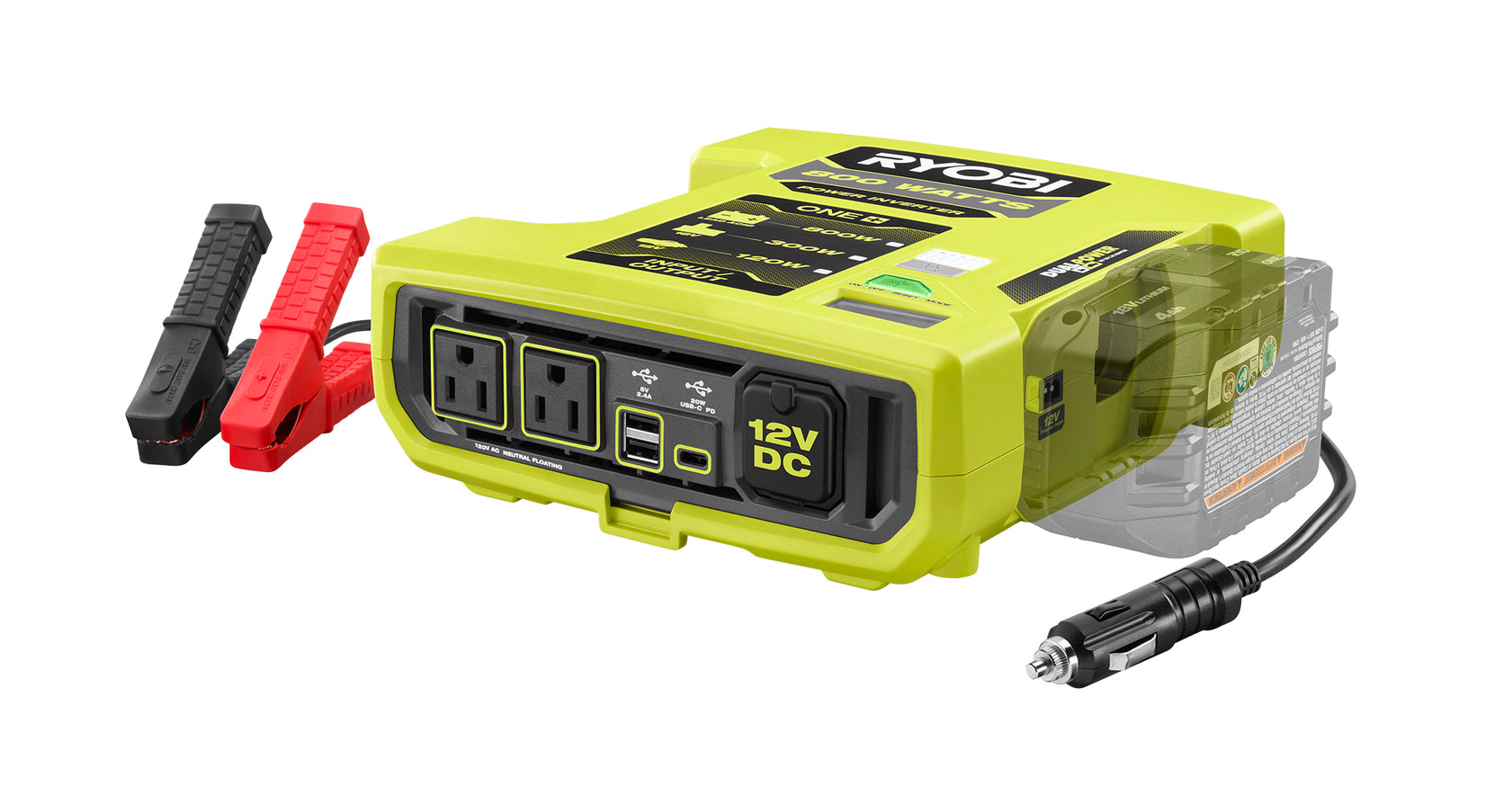 18V ONE+ 800-Watt Automotive Power Inverter