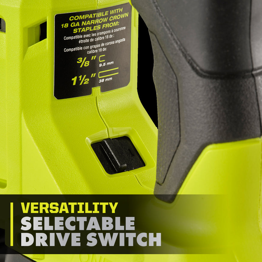 18V ONE+ HP Brushless 18-Gauge Narrow Crown Stapler thumbnail 3