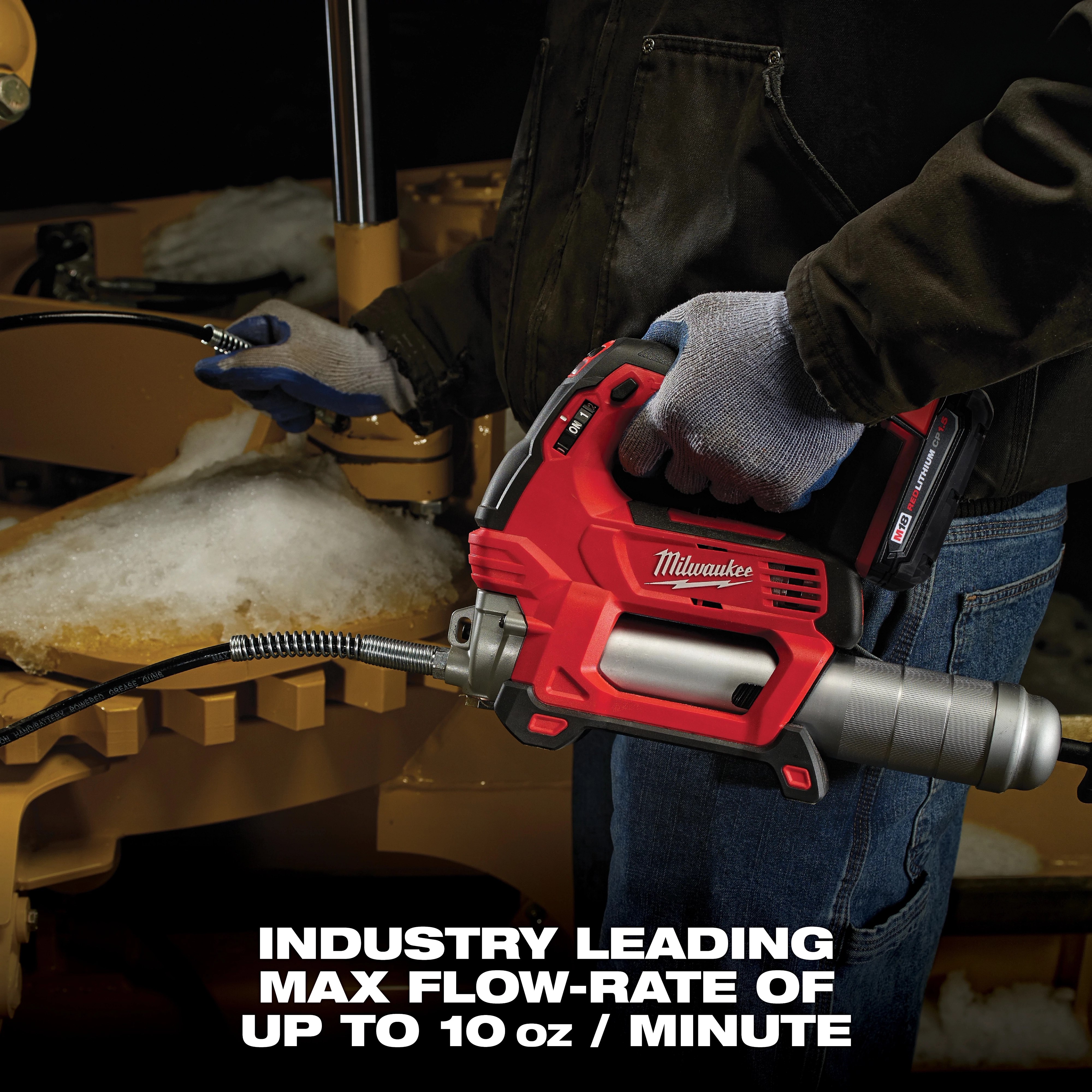 M18 18V Lithium-Ion Cordless Grease Gun 2-Speed (Tool-Only)
