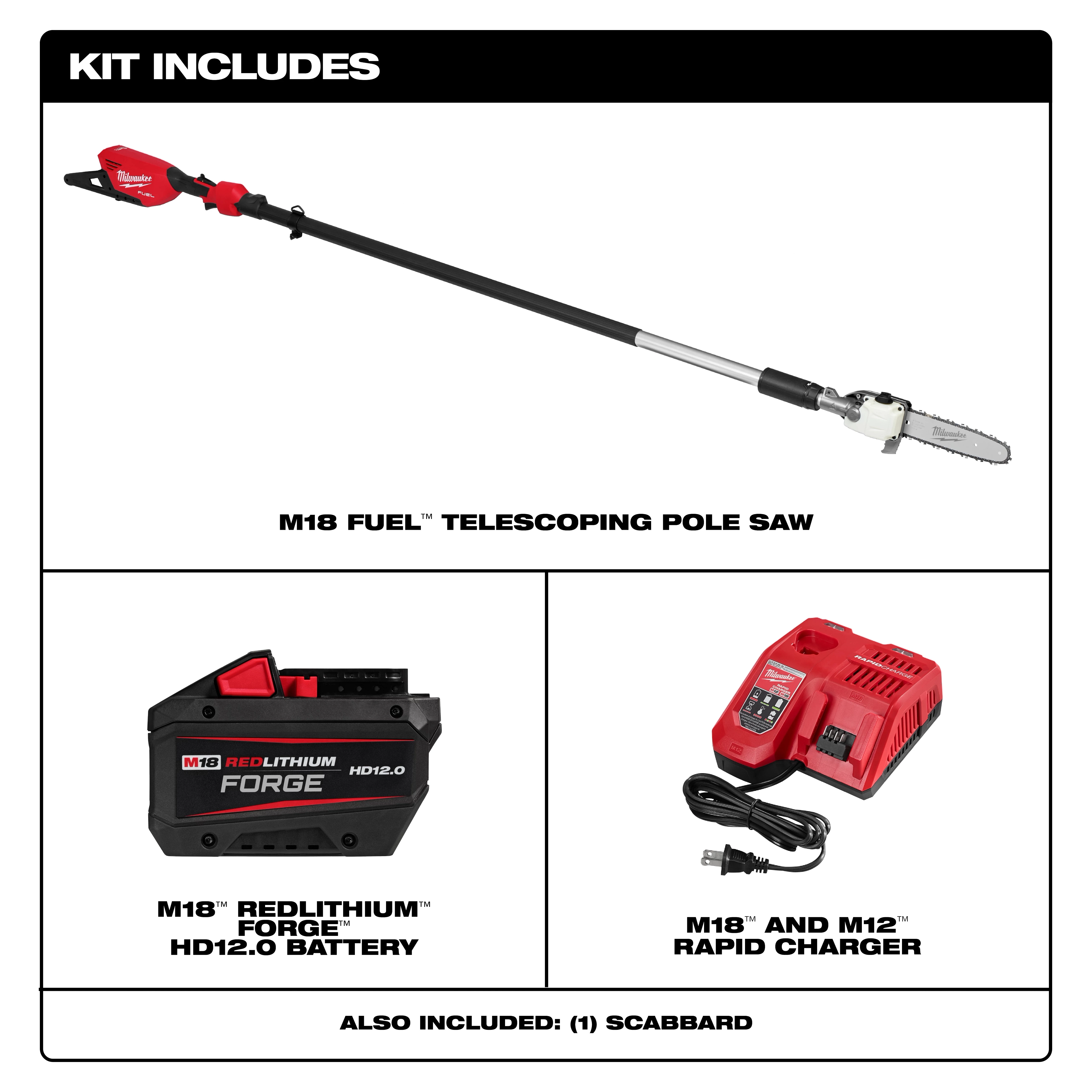 M18 FUEL™ Telescoping Pole Saw Kit