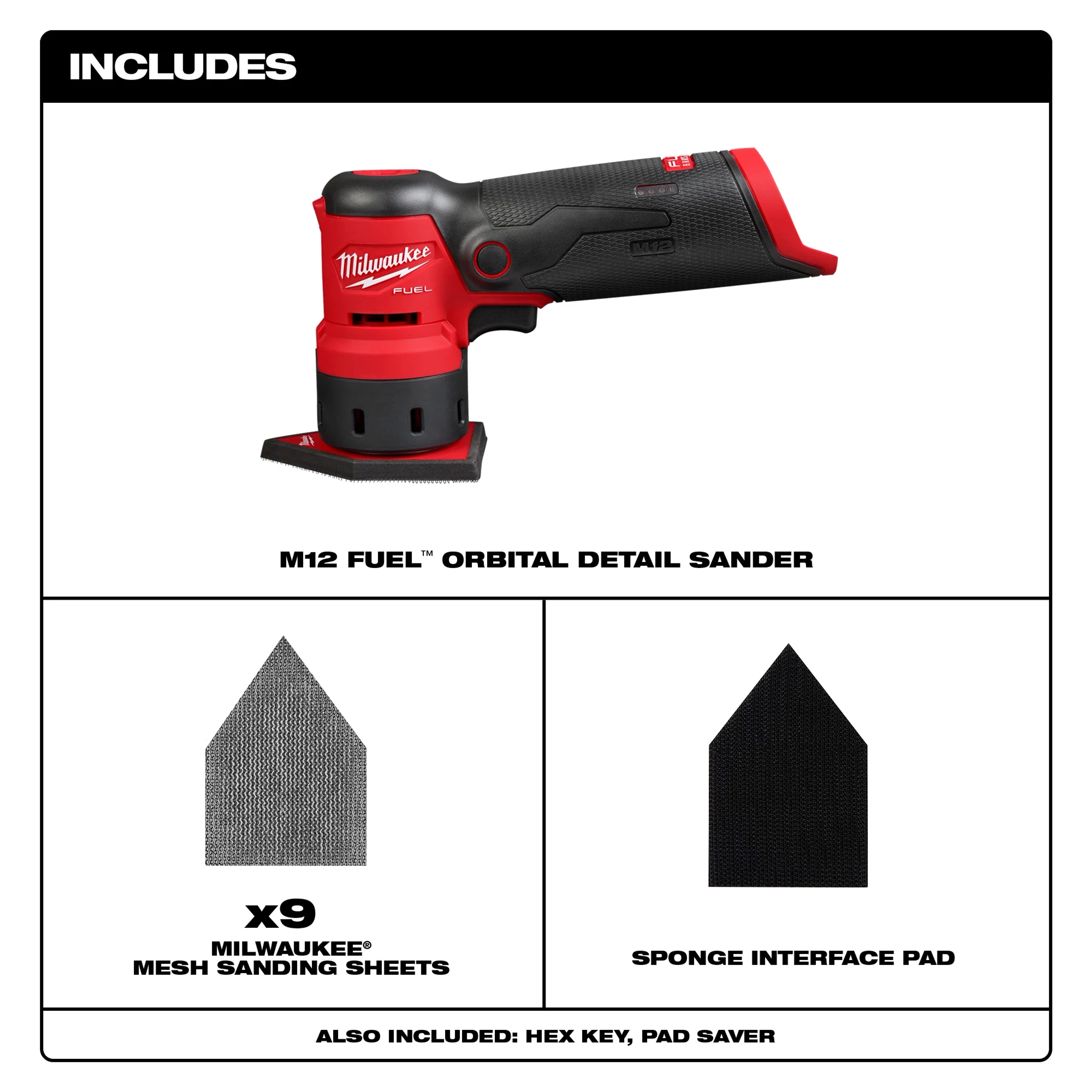 M12 FUEL™ Orbital Detail Sander