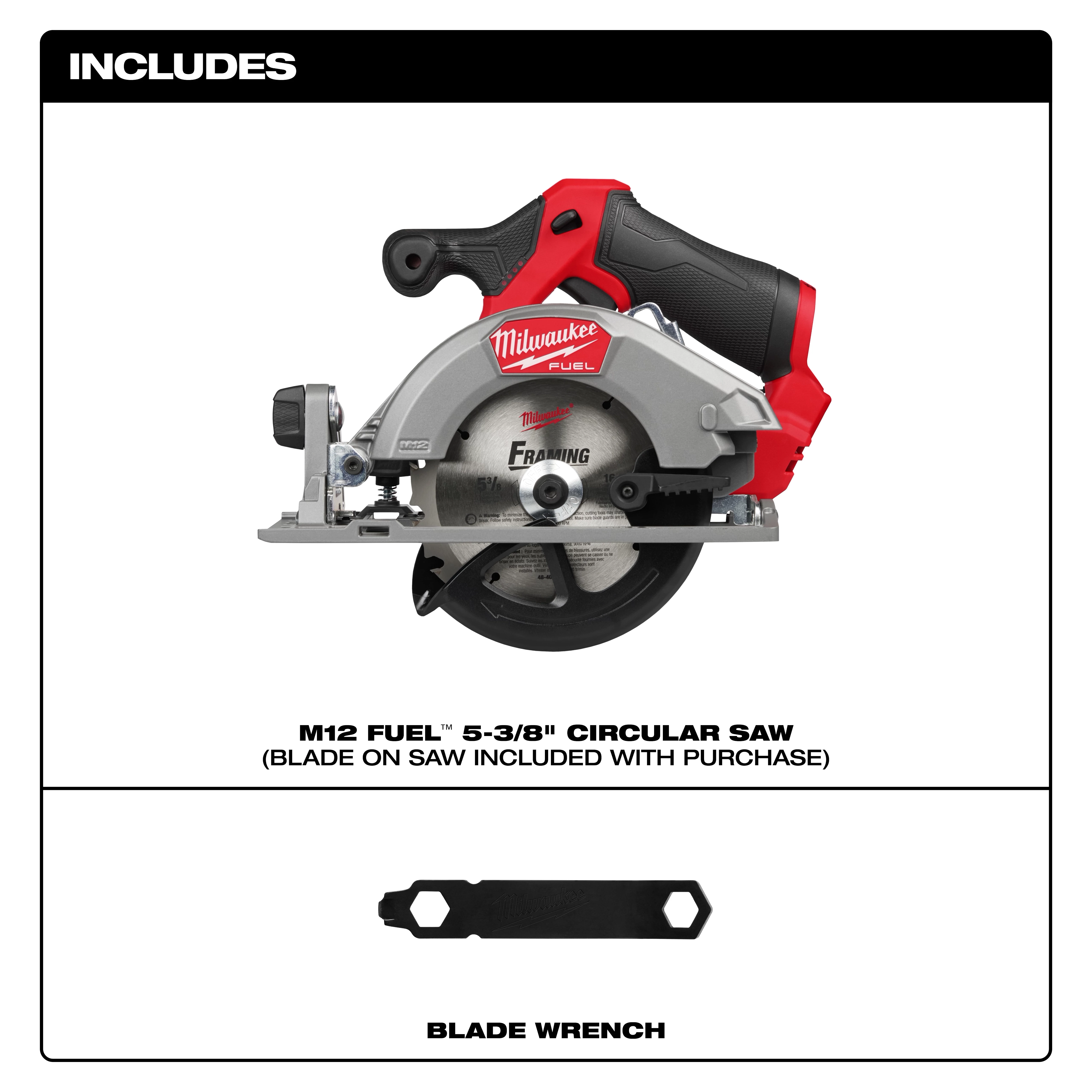 M12 FUEL™ 5-3/8" Circular Saw