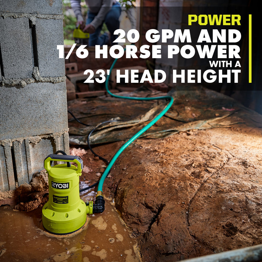 18V ONE+ 20 Gpm Submersible Water Transfer Pump Kit