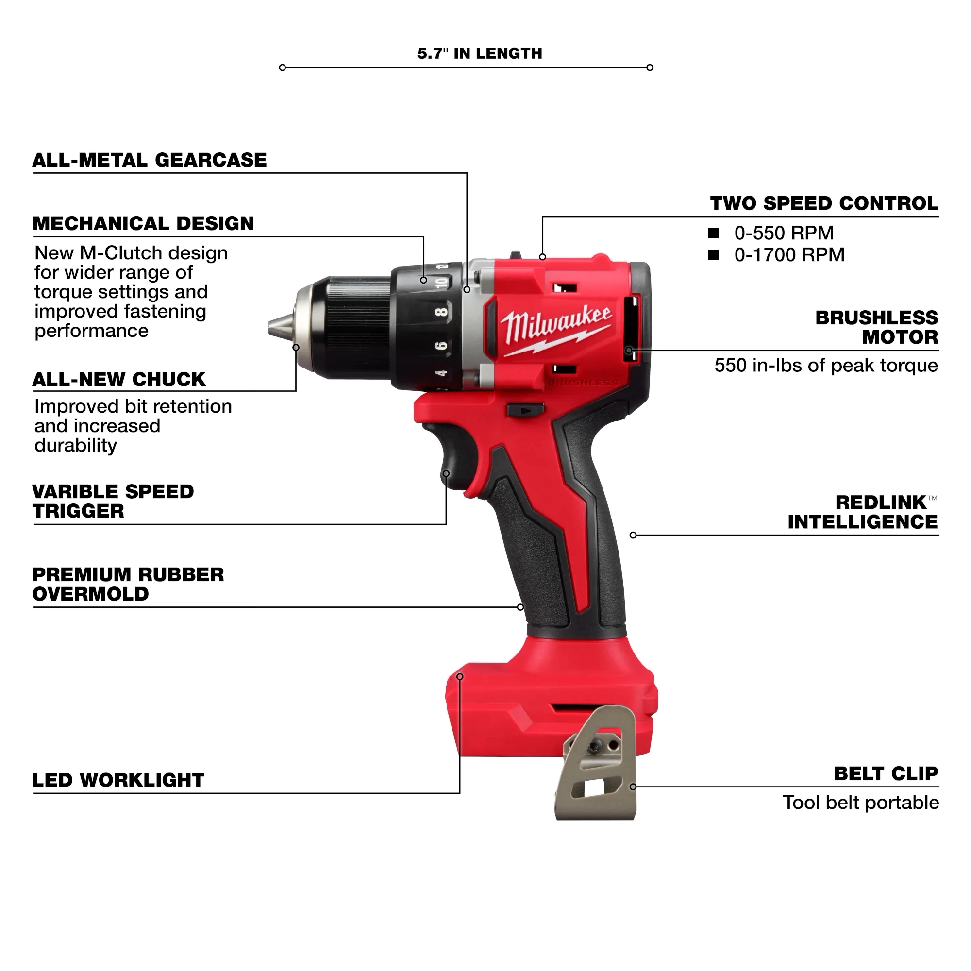 M18™ Compact Brushless 1/2" Drill/ Driver
