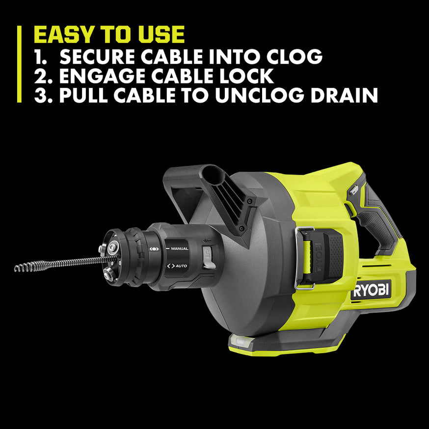 18V ONE+ 35' Drain Auger