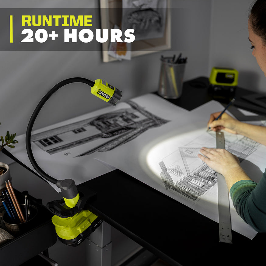 18V ONE+ Flexible LED Clamp Light