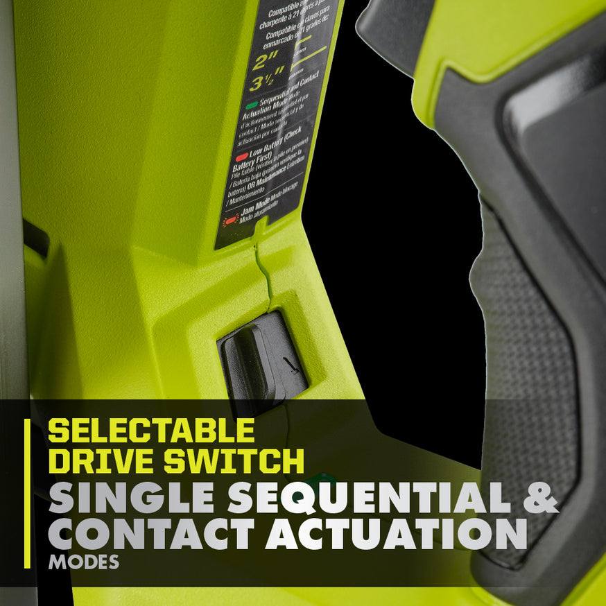 18V ONE+ HP Brushless Airstrike 21° Framing Nailer