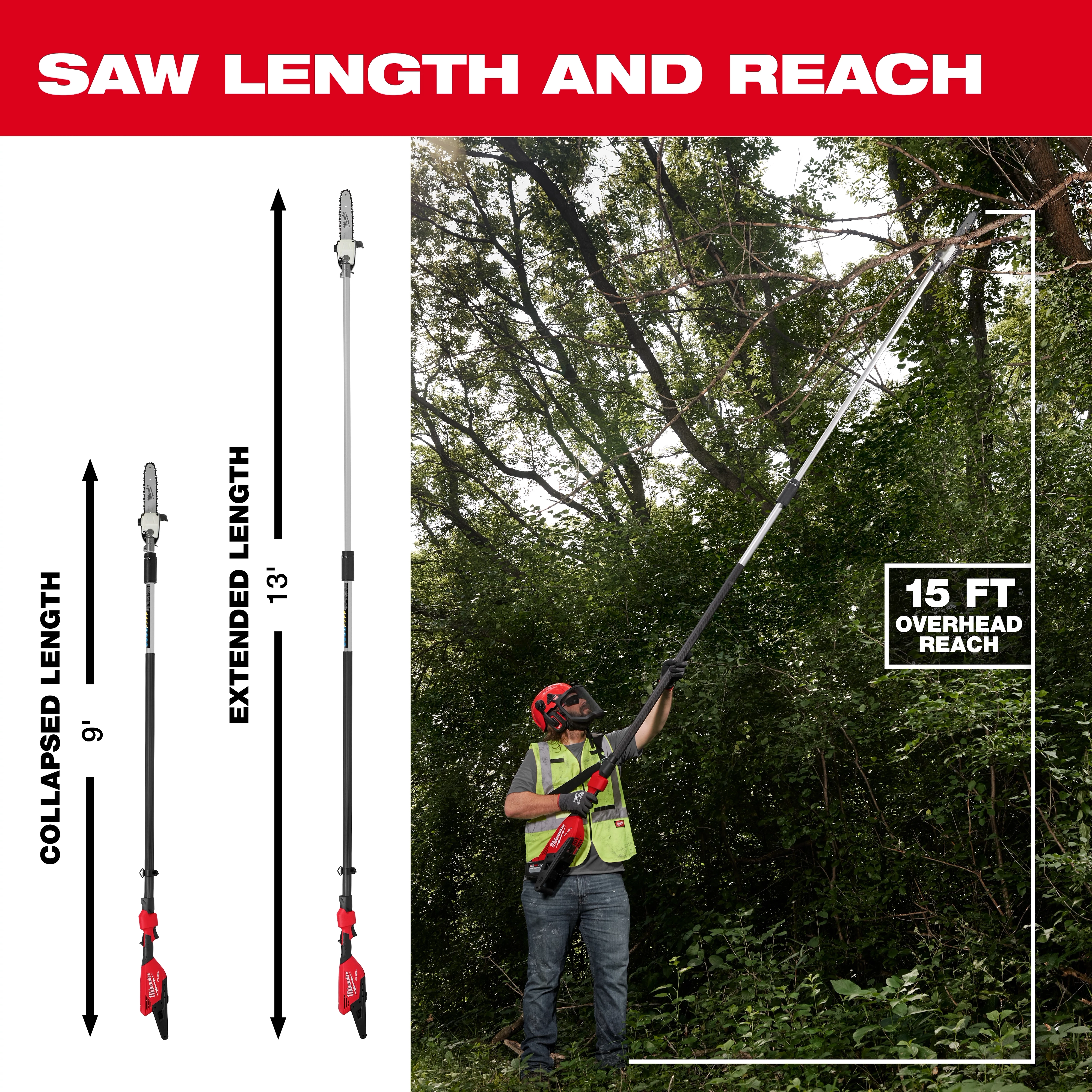 M18 FUEL™ Telescoping Pole Saw (Tool-Only) thumbnail 4