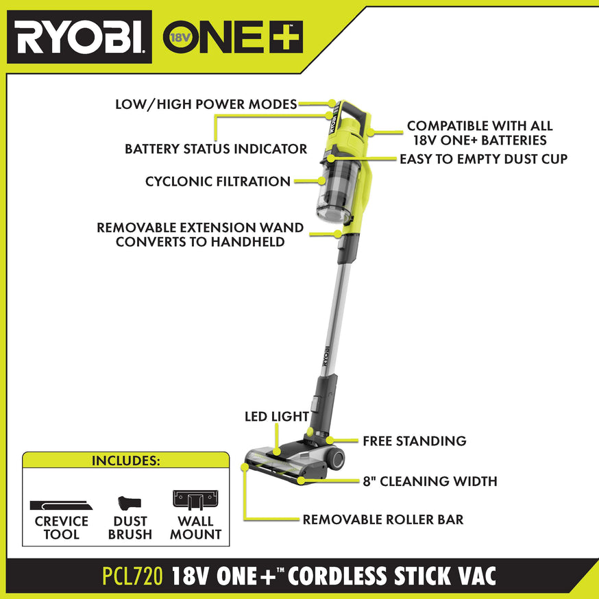 18V ONE+ Stick Vacuum