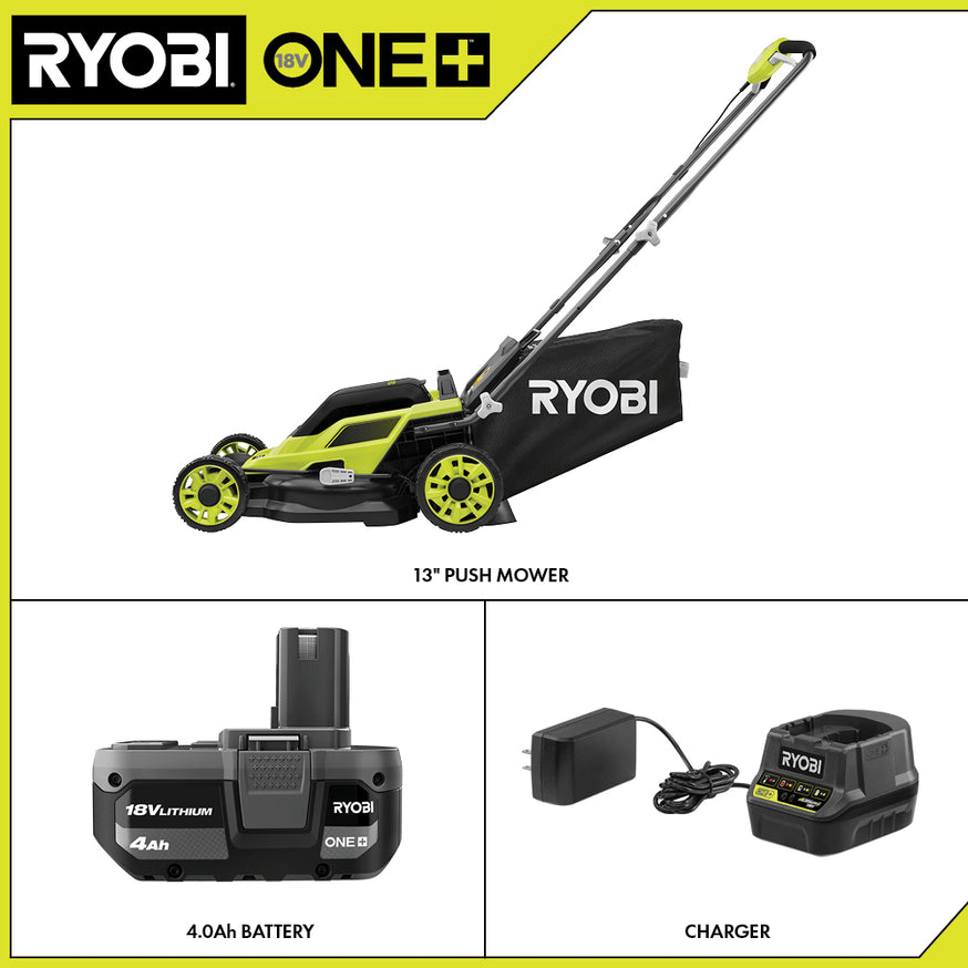 18V ONE+ 13" Push Mower Kit