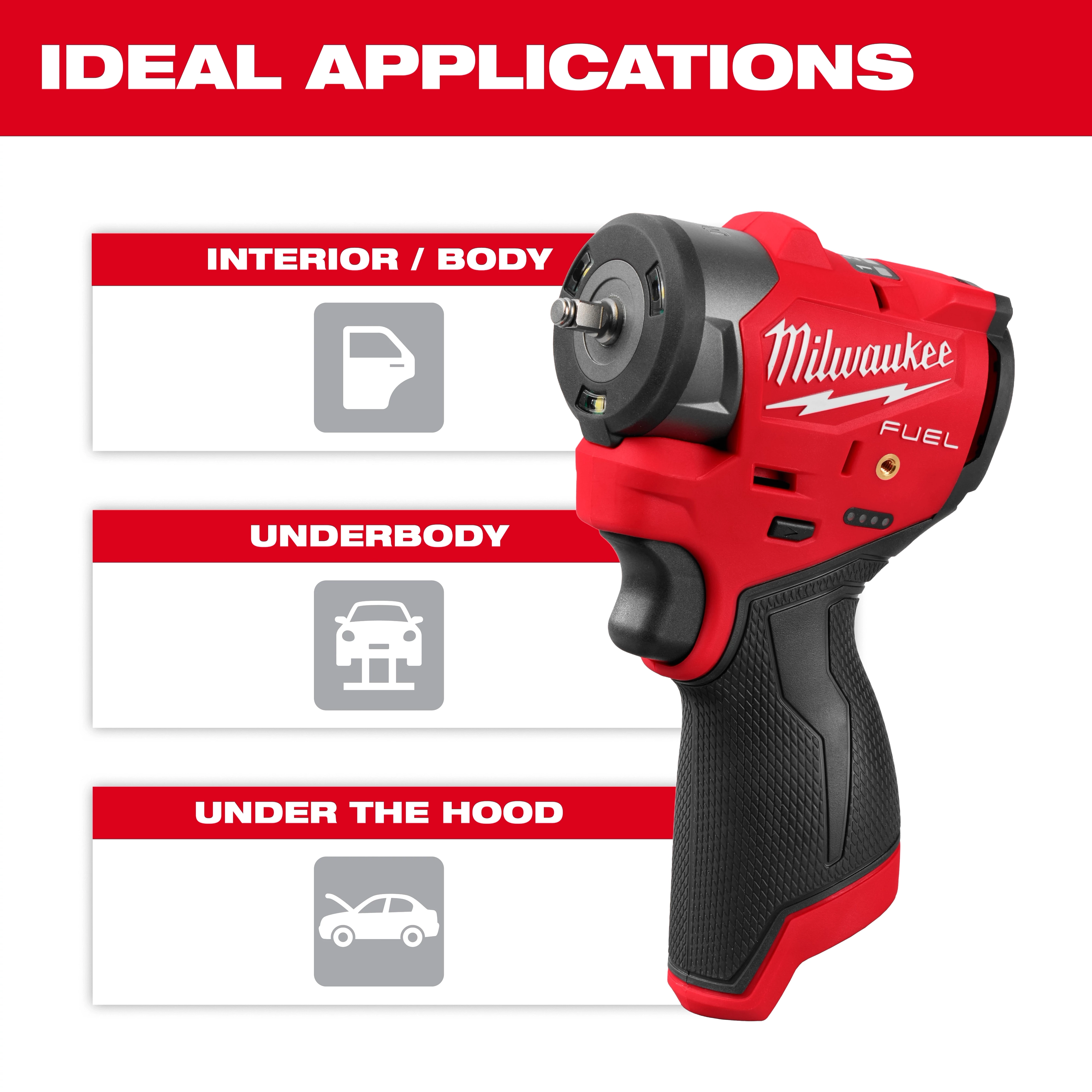M12 FUEL™ 1/4" Subcompact Impact Wrench w/ Friction Ring thumbnail 4
