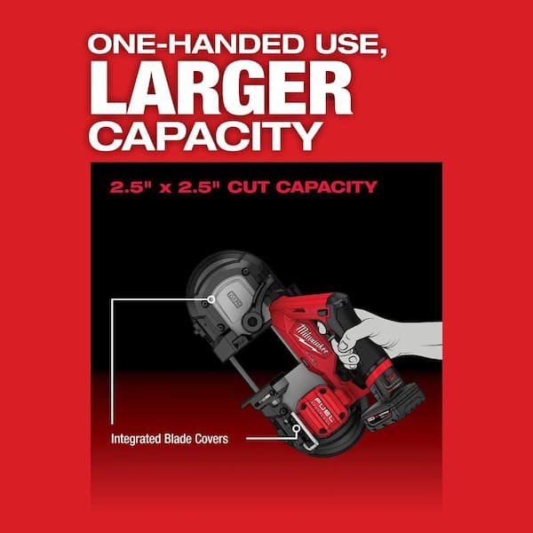 M12 FUEL 12V Lithium-Ion Cordless Compact Band Saw XC Kit with One 4.0 Ah Battery, Charger and Bag