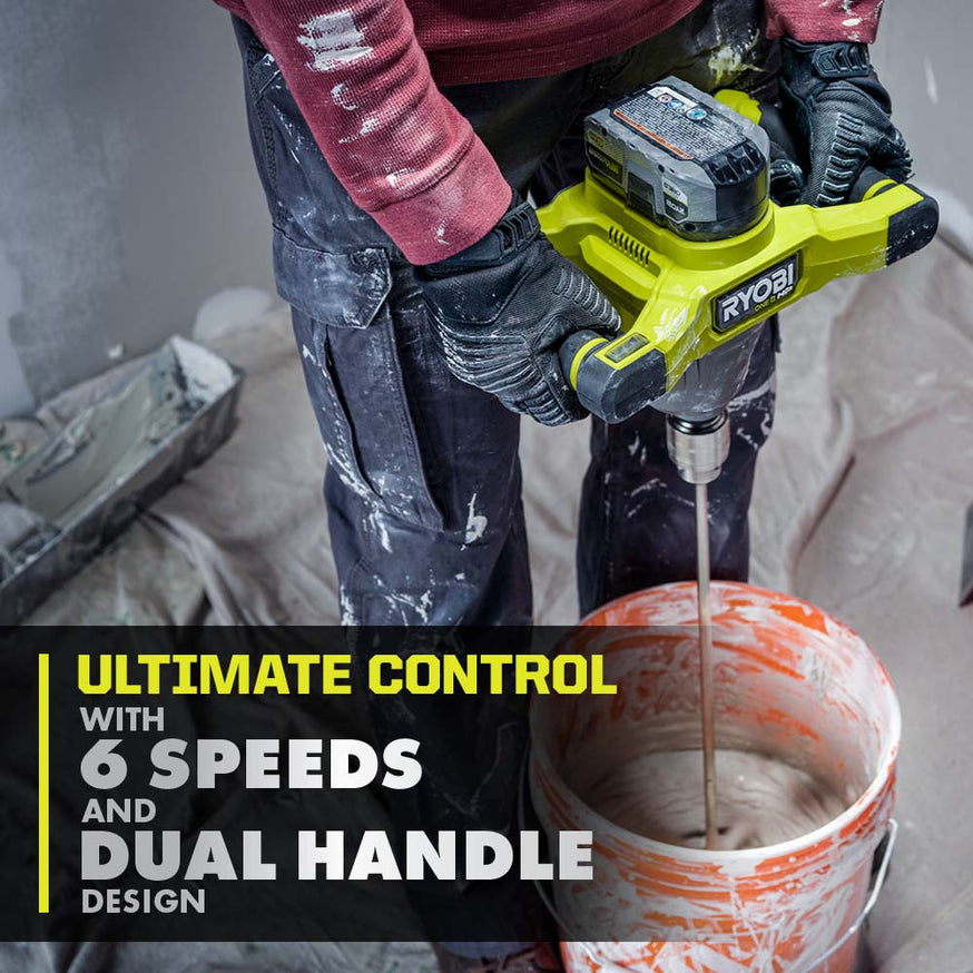 18V ONE+ HP Brushless 1/2" Mud Mixer Kit