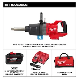 M18 FUEL™ 1" D-Handle Ext. Anvil High Torque Impact Wrench w/ ONE-KEY™ Kit