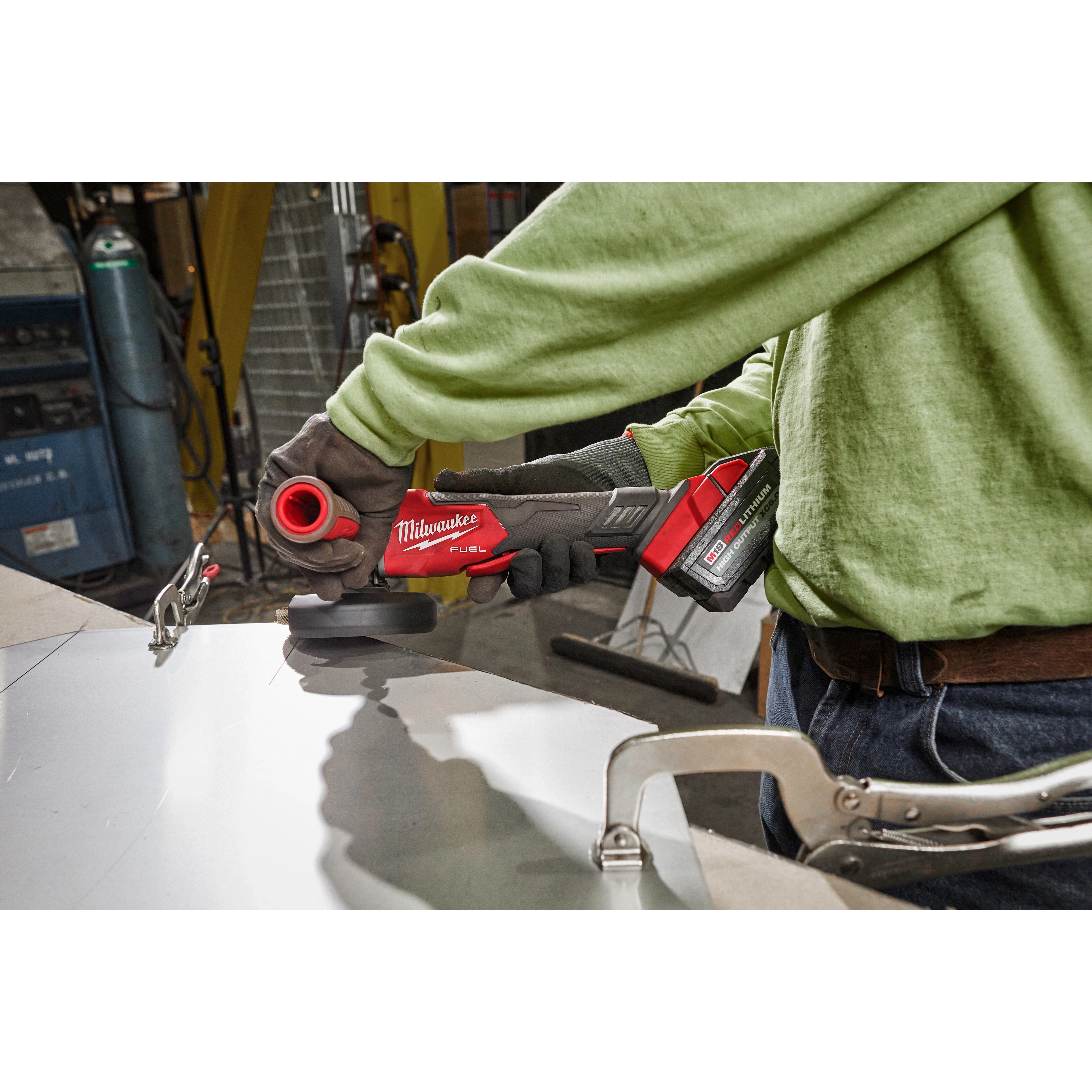 M18 FUEL™ 4-1/2" / 5" Variable Speed Braking Grinder, Paddle Switch No-Lock