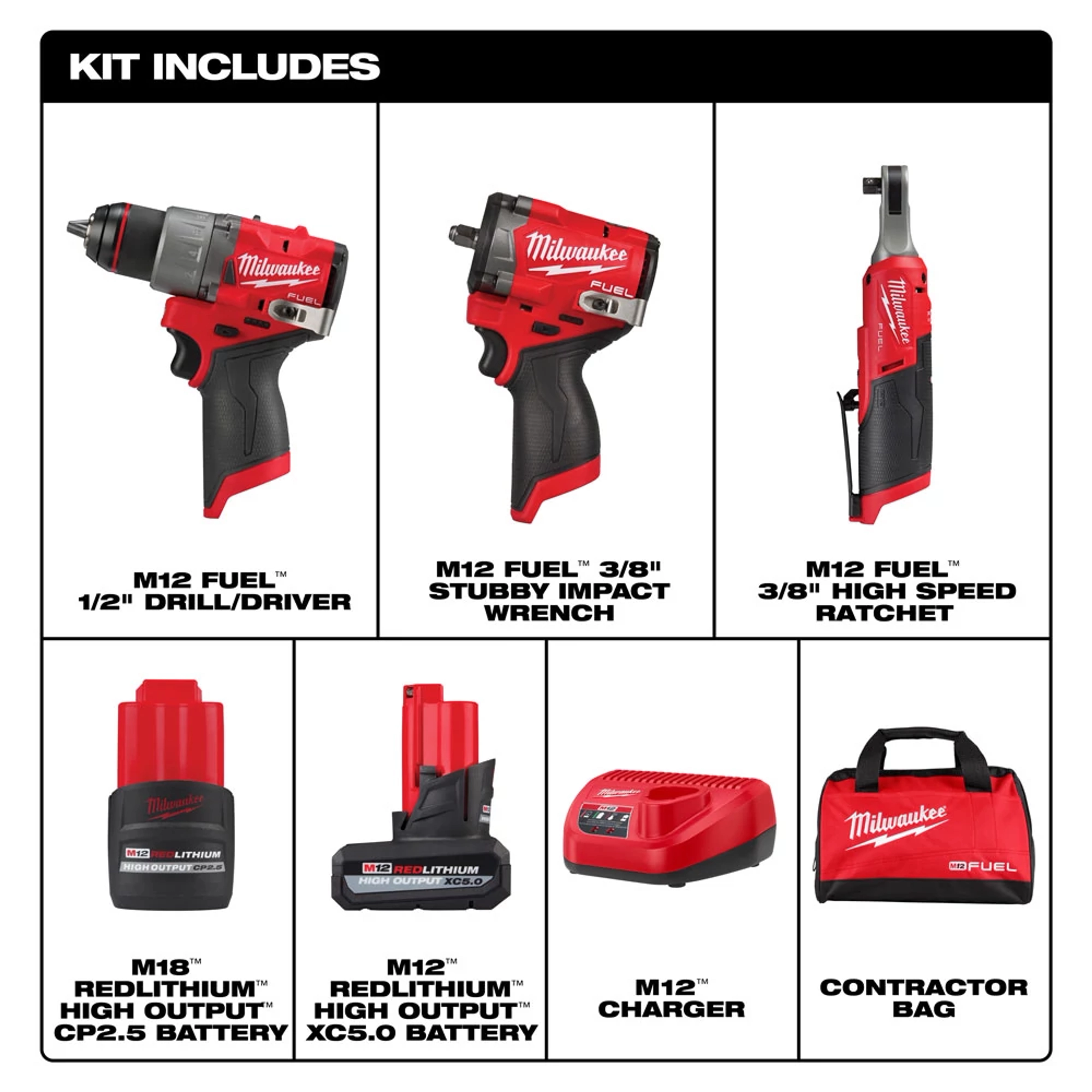 M12 FUEL™ 3-Tool Combo Kit