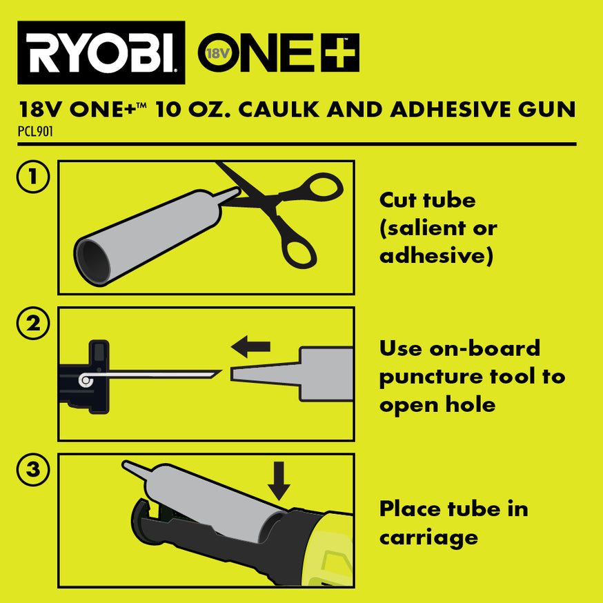 18V ONE+ 10 Oz. Caulk and Adhesive Gun thumbnail 4