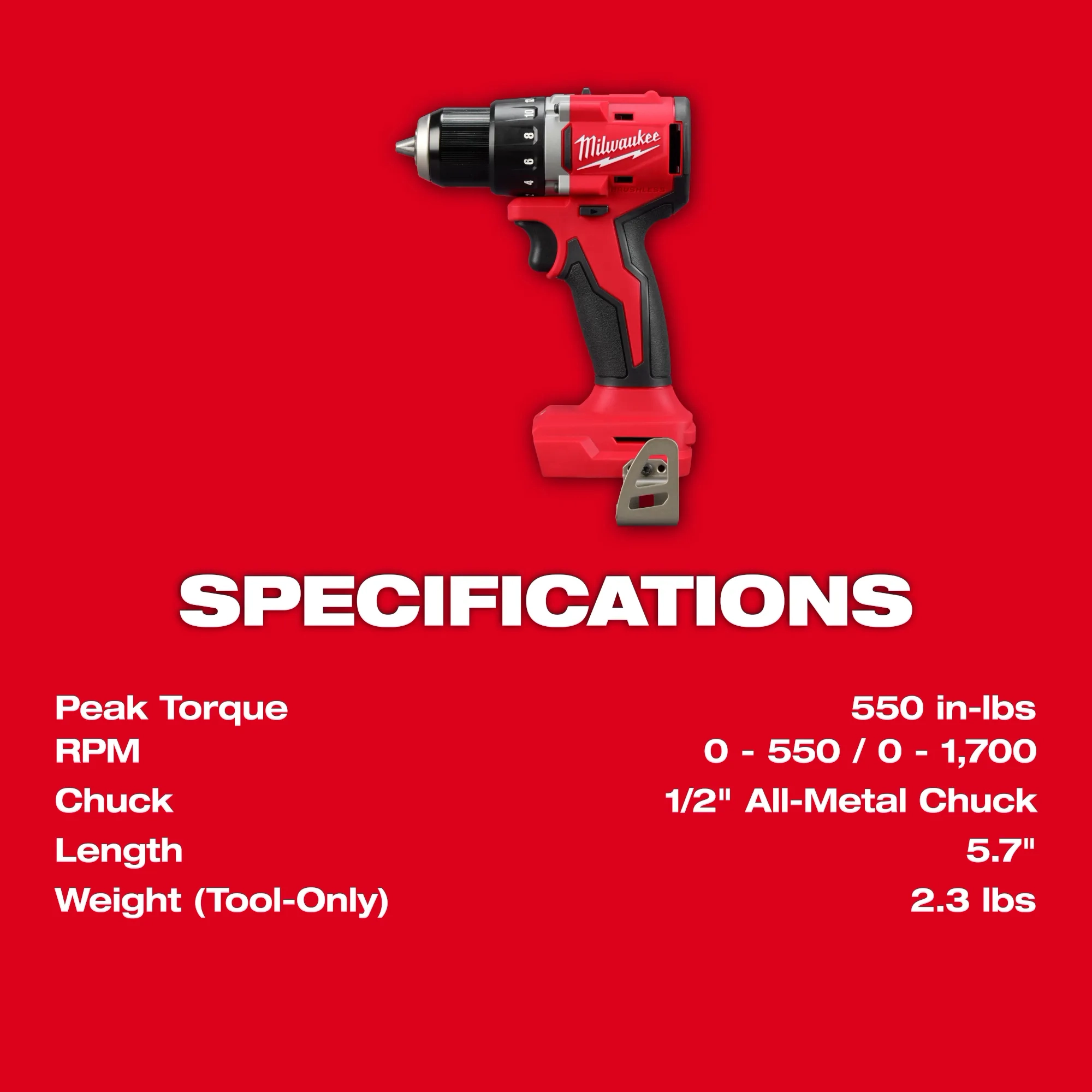 M18™ Compact Brushless 1/2" Drill/ Driver