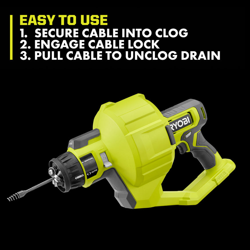 18V ONE+ 25' Drain Auger