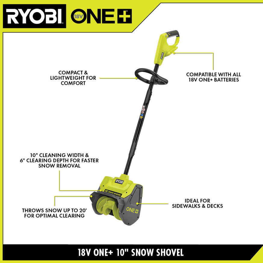 18V ONE+ 10" Snow Shovel