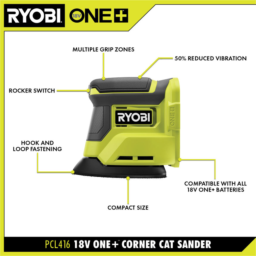18V ONE+ Corner Cat Finish Sander
