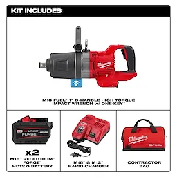 M18 FUEL™ 1" D-Handle High Torque Impact Wrench w/ ONE-KEY™ Kit
