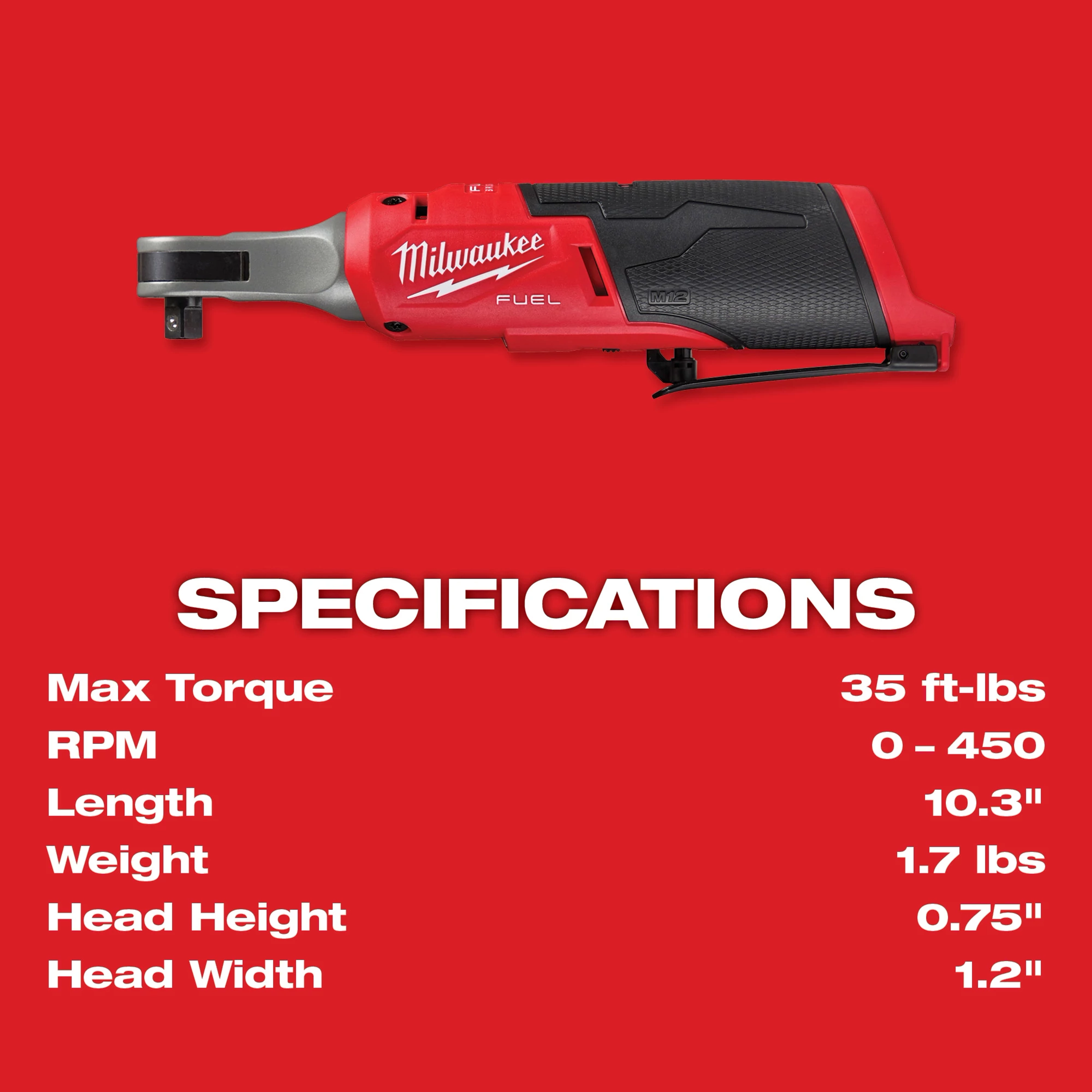 M12 FUEL™ 3/8" High Speed Ratchet