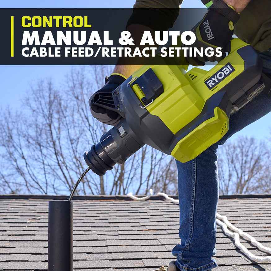 18V ONE+ 35' Drain Auger