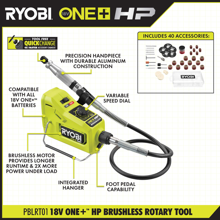 18V ONE+ HP Brushless Cordless Rotary Tool