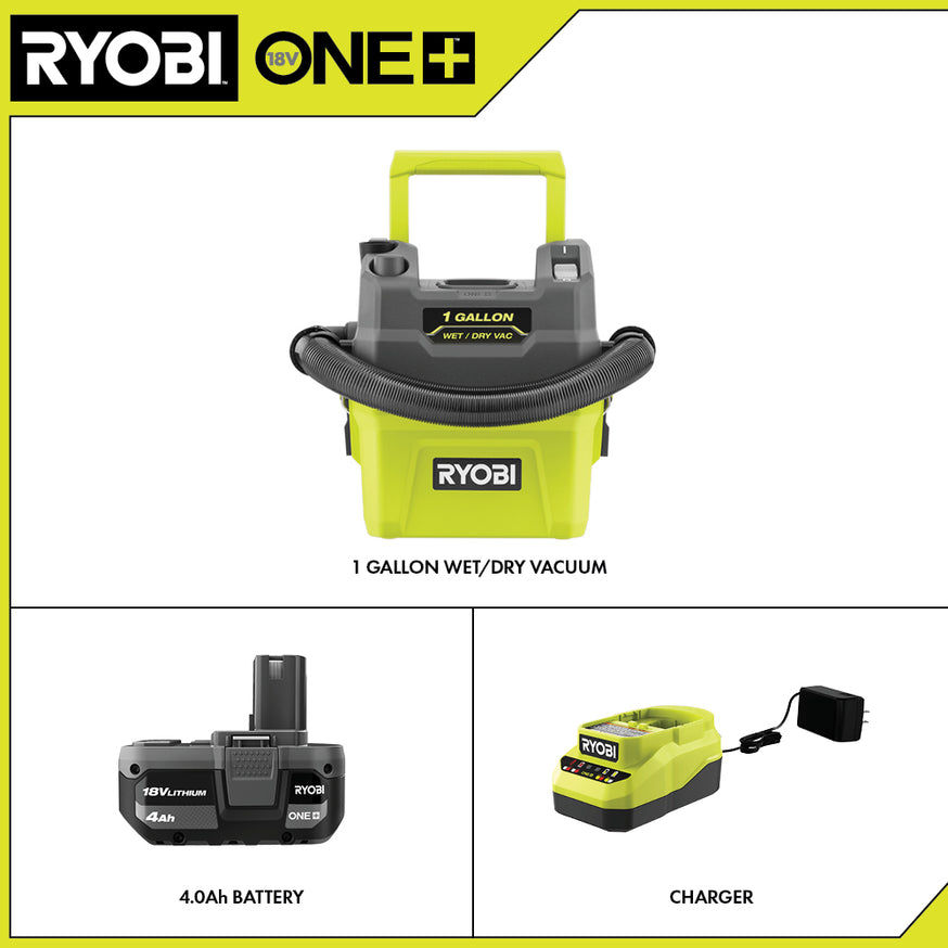 18V ONE+ 1 Gallon Wet/Dry Vacuum Kit