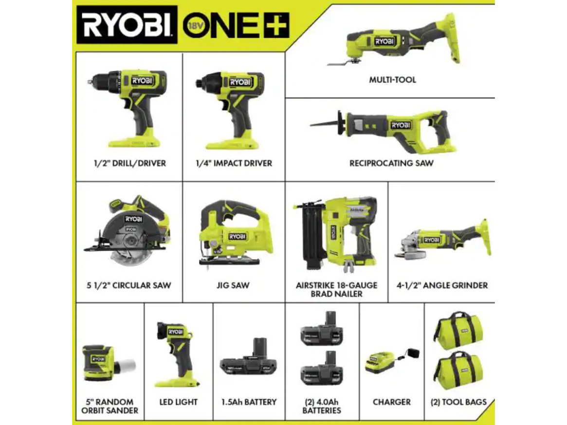 18V ONE+ 10-Tool Combo Kit