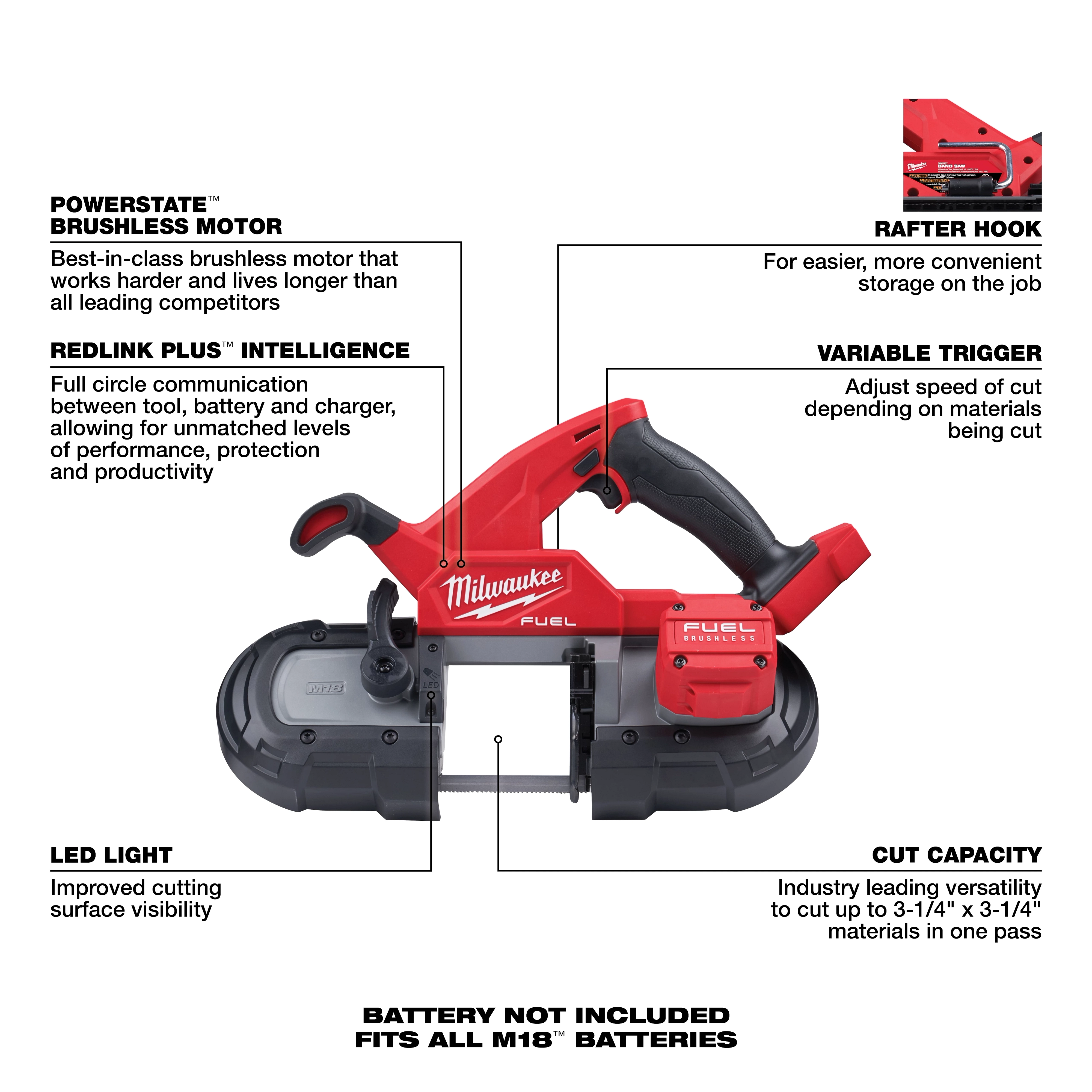 M18 FUEL™ Compact Band Saw (Tool-Only)