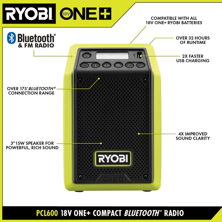 18V ONE+ Compact Bluetooth Radio/Speaker