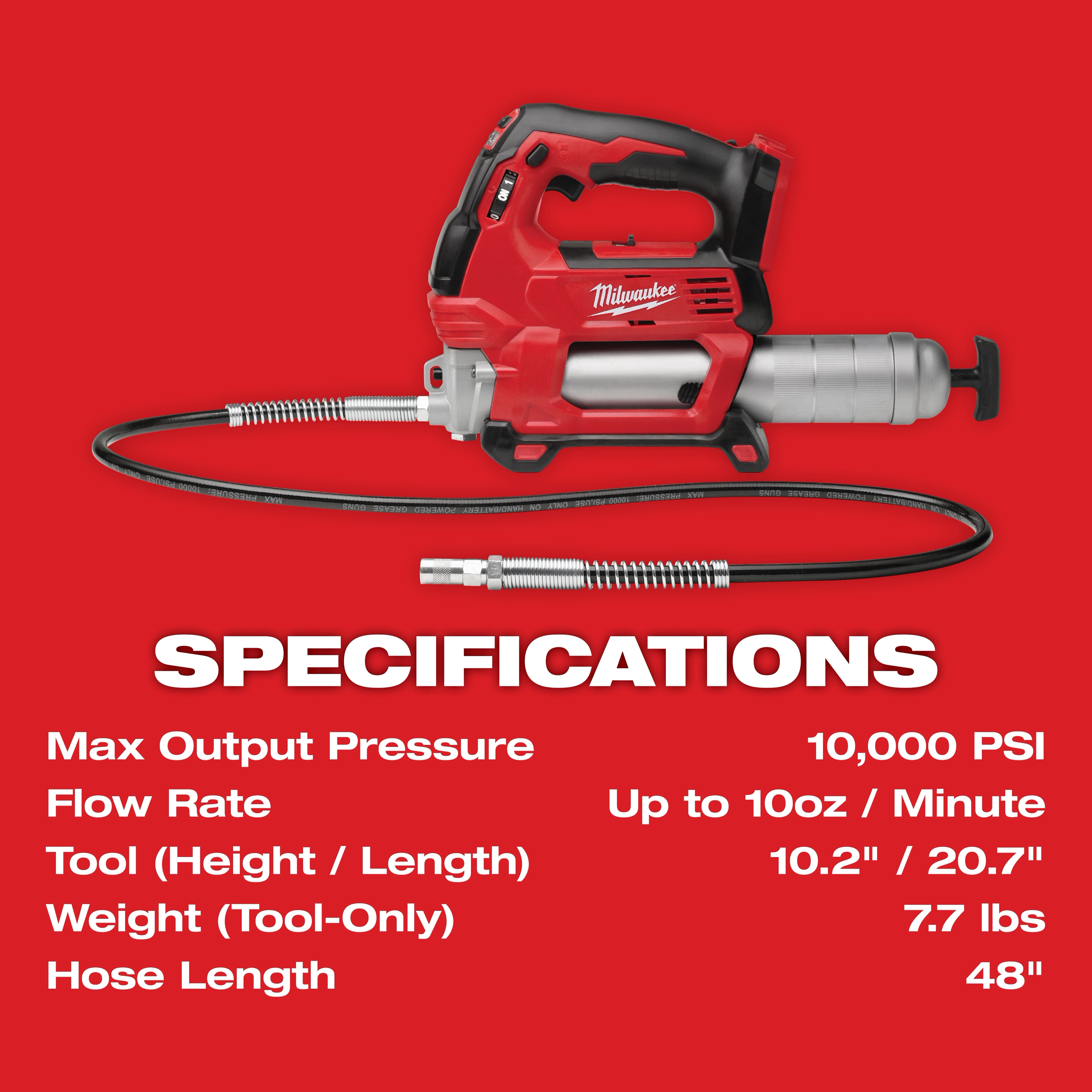 M18 18V Lithium-Ion Cordless Grease Gun 2-Speed (Tool-Only)