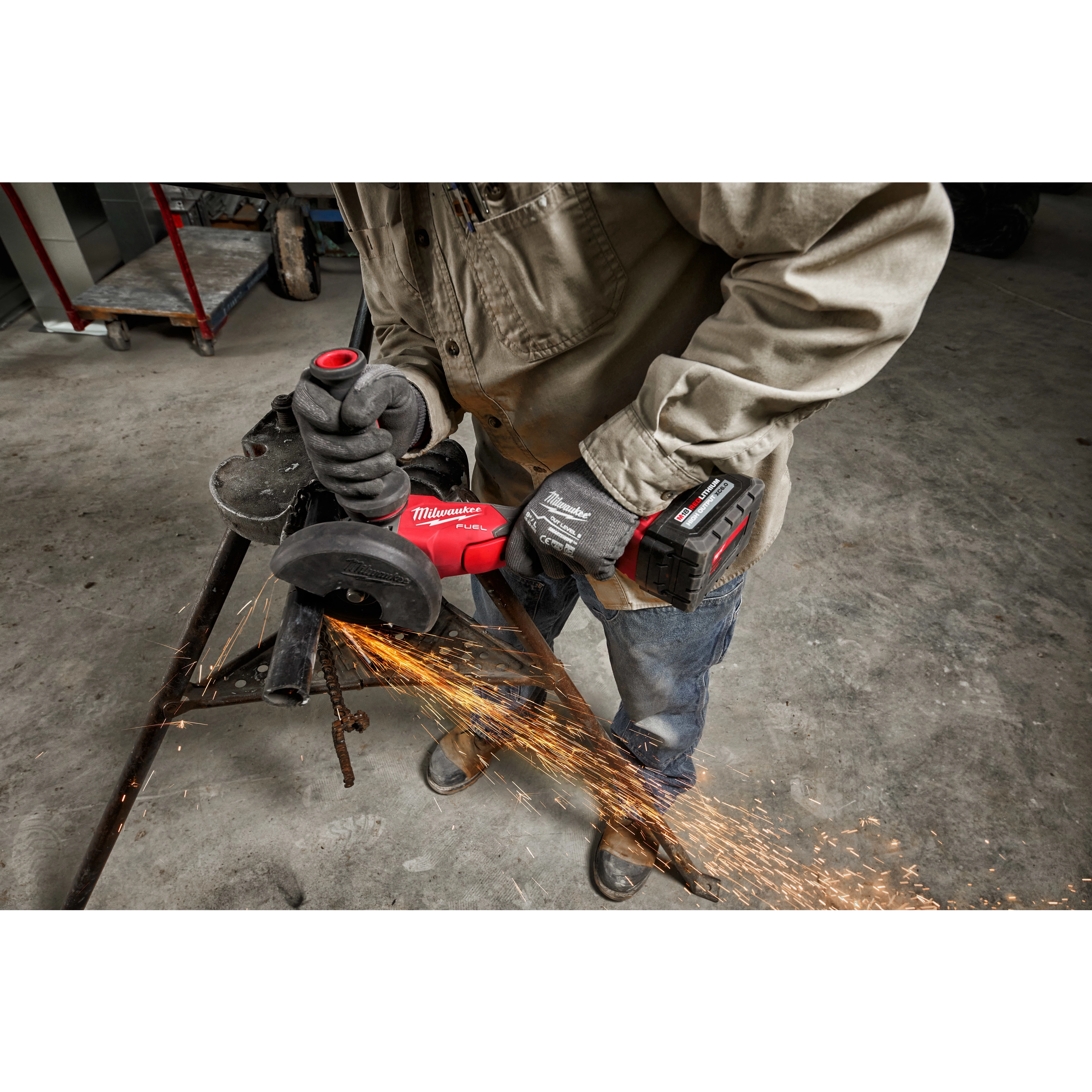 M18 FUEL™ 4-1/2" / 5" Braking Grinder w/ ONE-KEY™ Paddle Switch, No Lock
