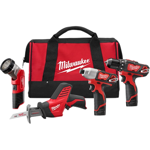 M12™ Cordless LITHIUM-ION 4-Tool Combo Kit