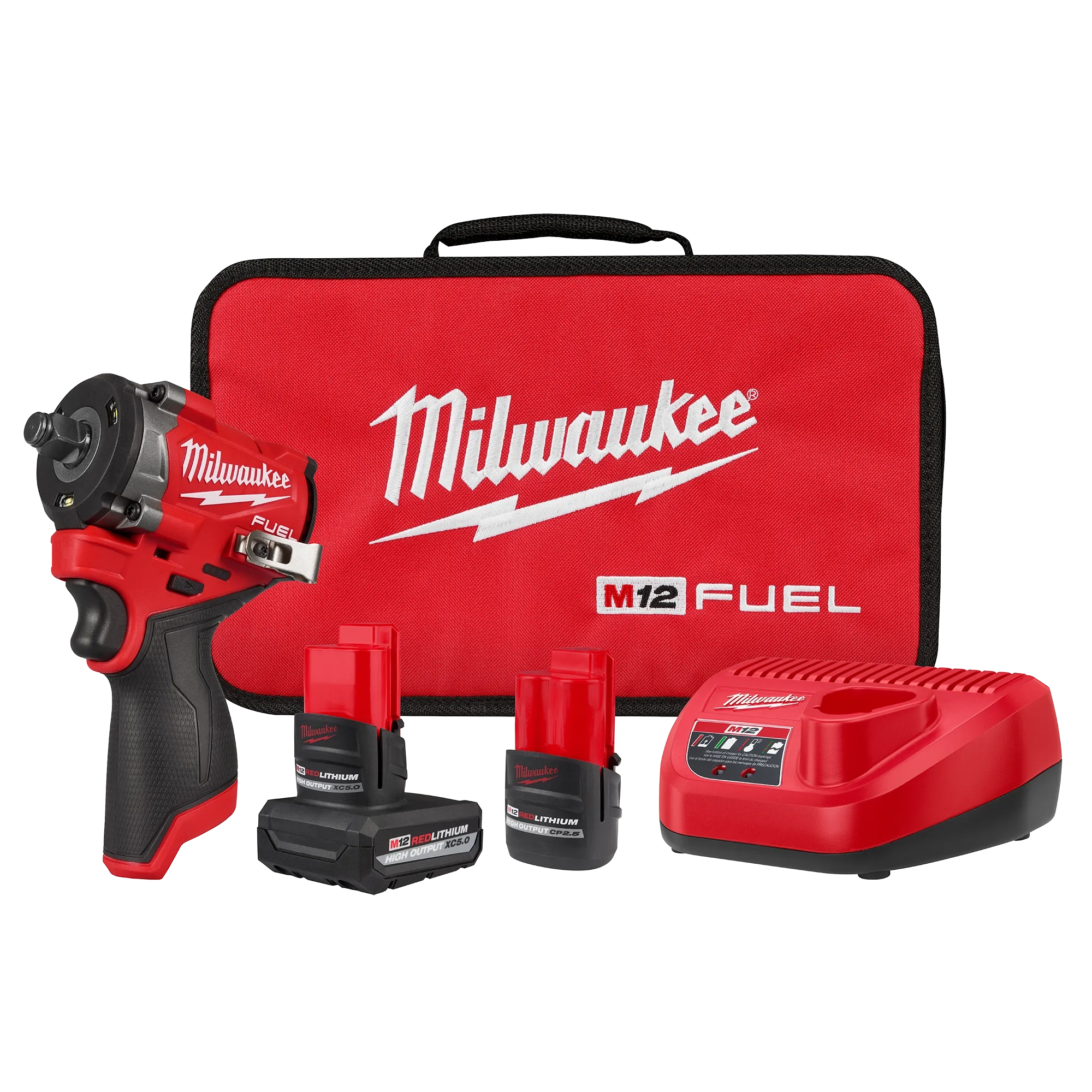 M12 FUEL™ Stubby 1/2" Impact Wrench Kit