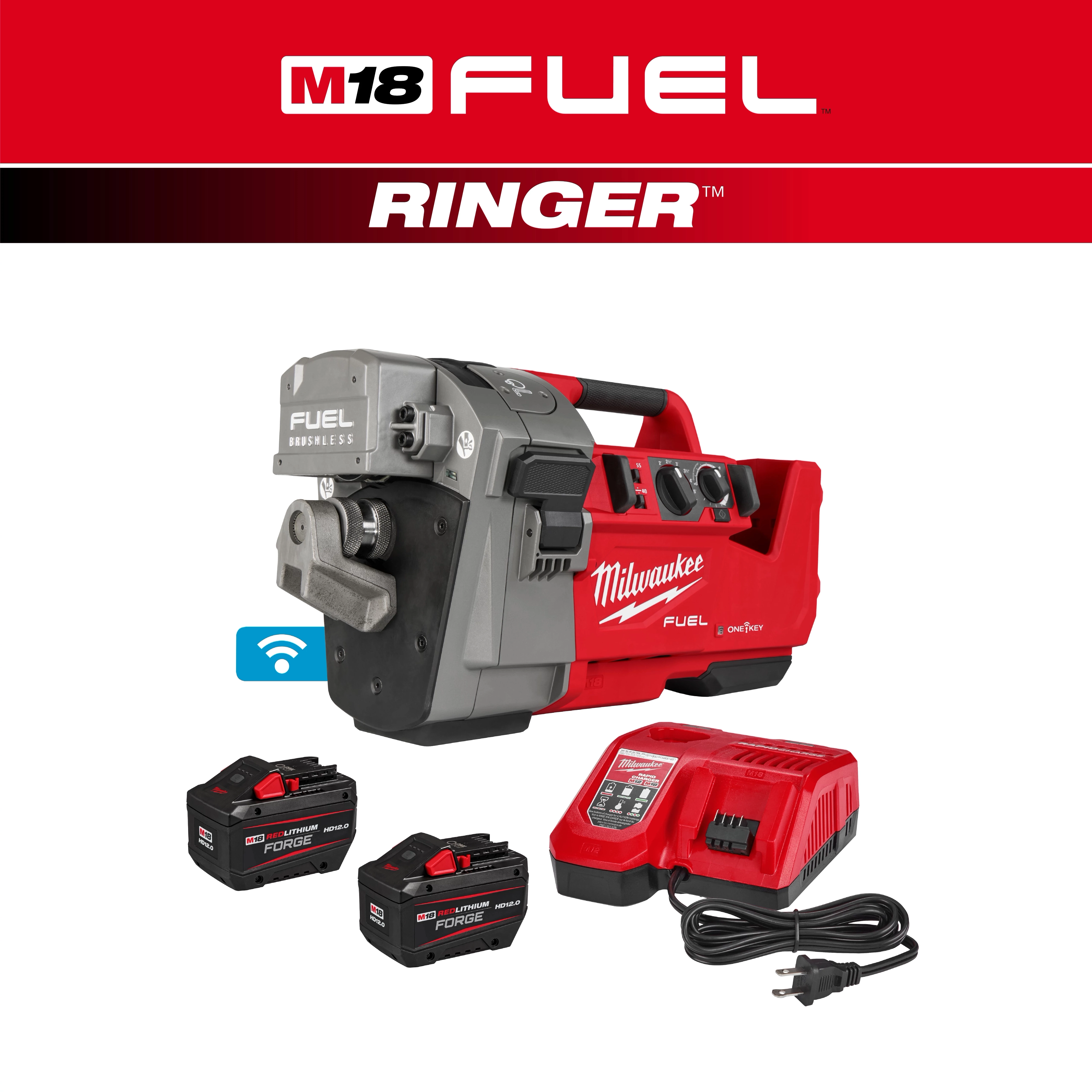 M18 FUEL™ RINGER™ Roll Groover for 2” – 6” Sch 10/40