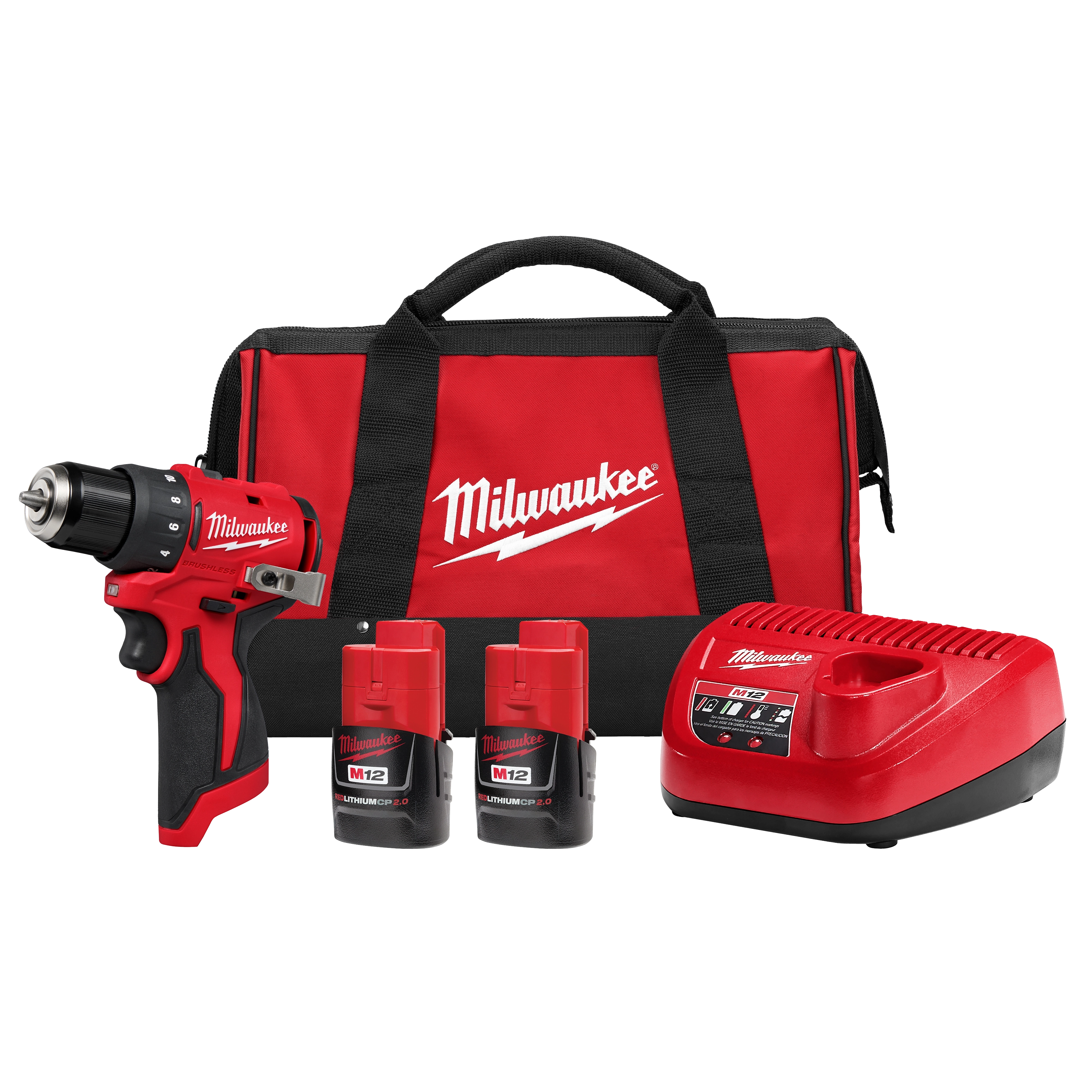 M12™ Subcompact Brushless 3/8" Drill/Driver Kit