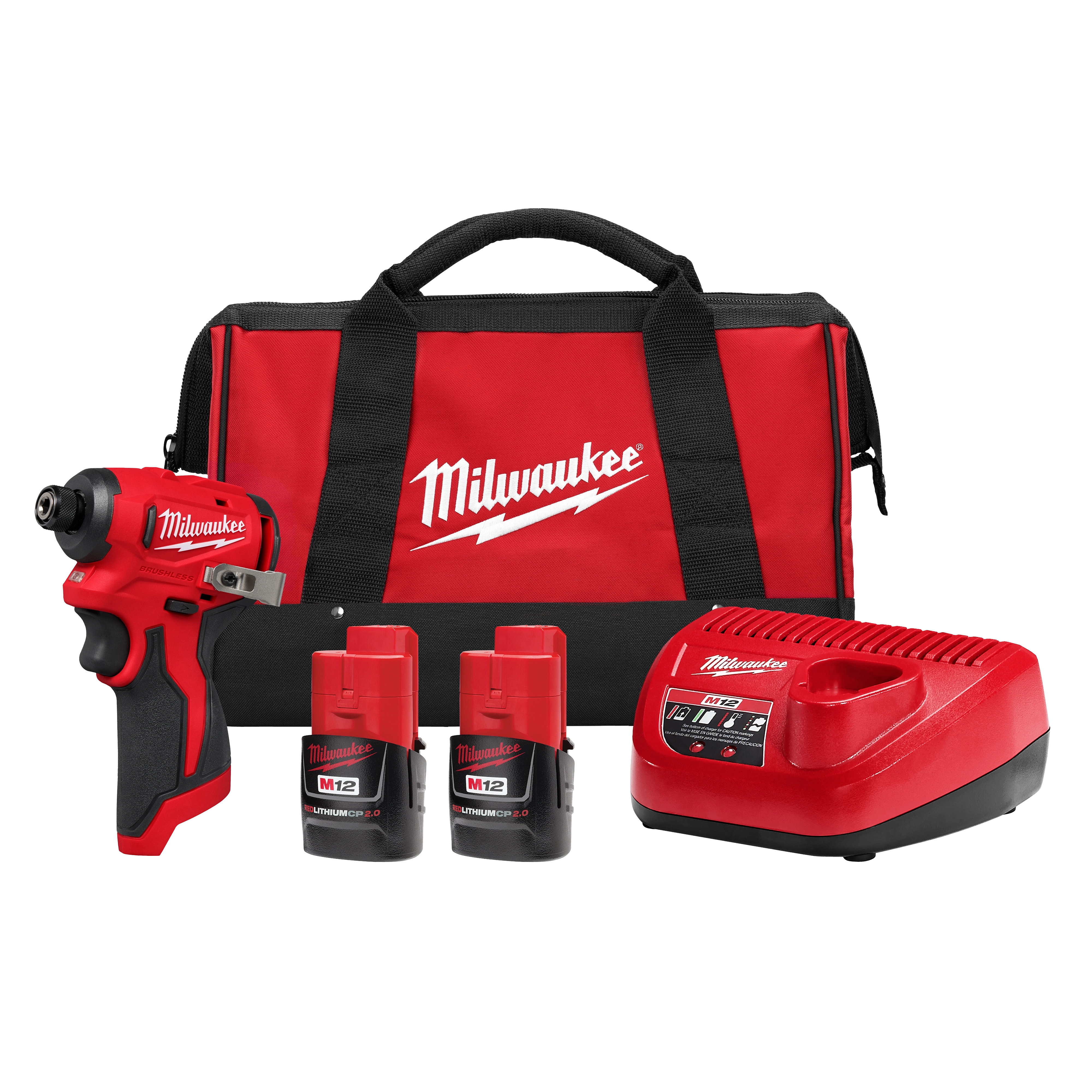 M12™ Subcompact Brushless 1/4" Hex Impact Driver Kit