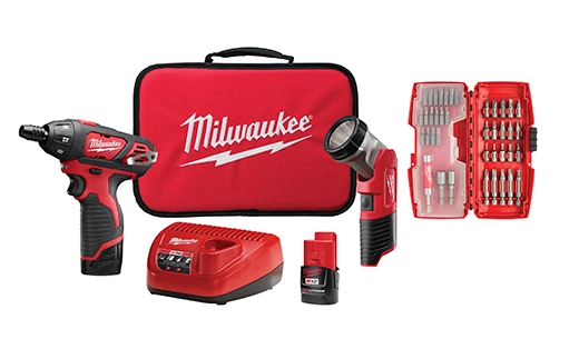 M12™  Screwdriver with Free LED Light and 40 Piece Bit Set