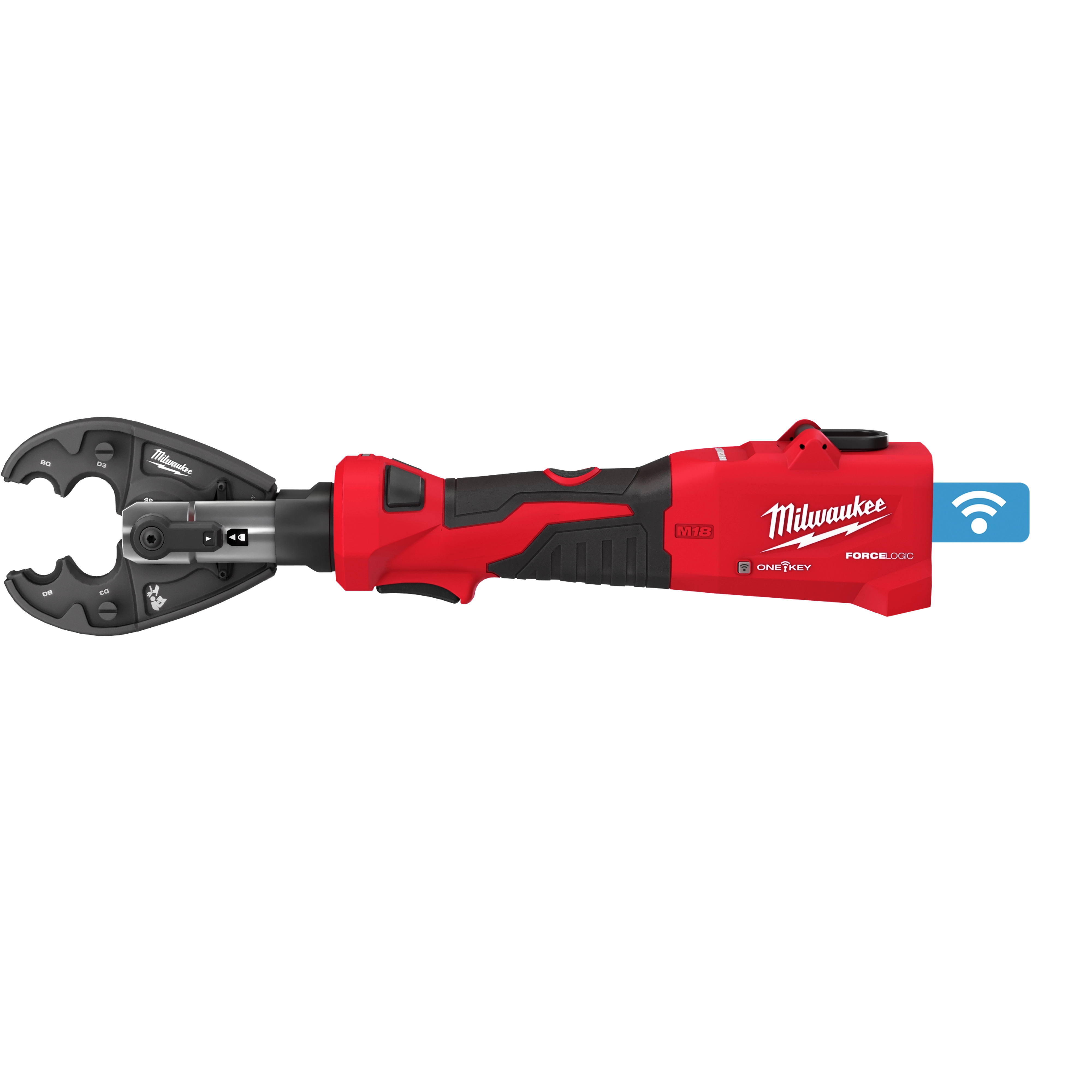 M18™ FORCE LOGIC™ 6T Linear Utility Crimper w/ BG-D3 Jaw & Cutting Jaws