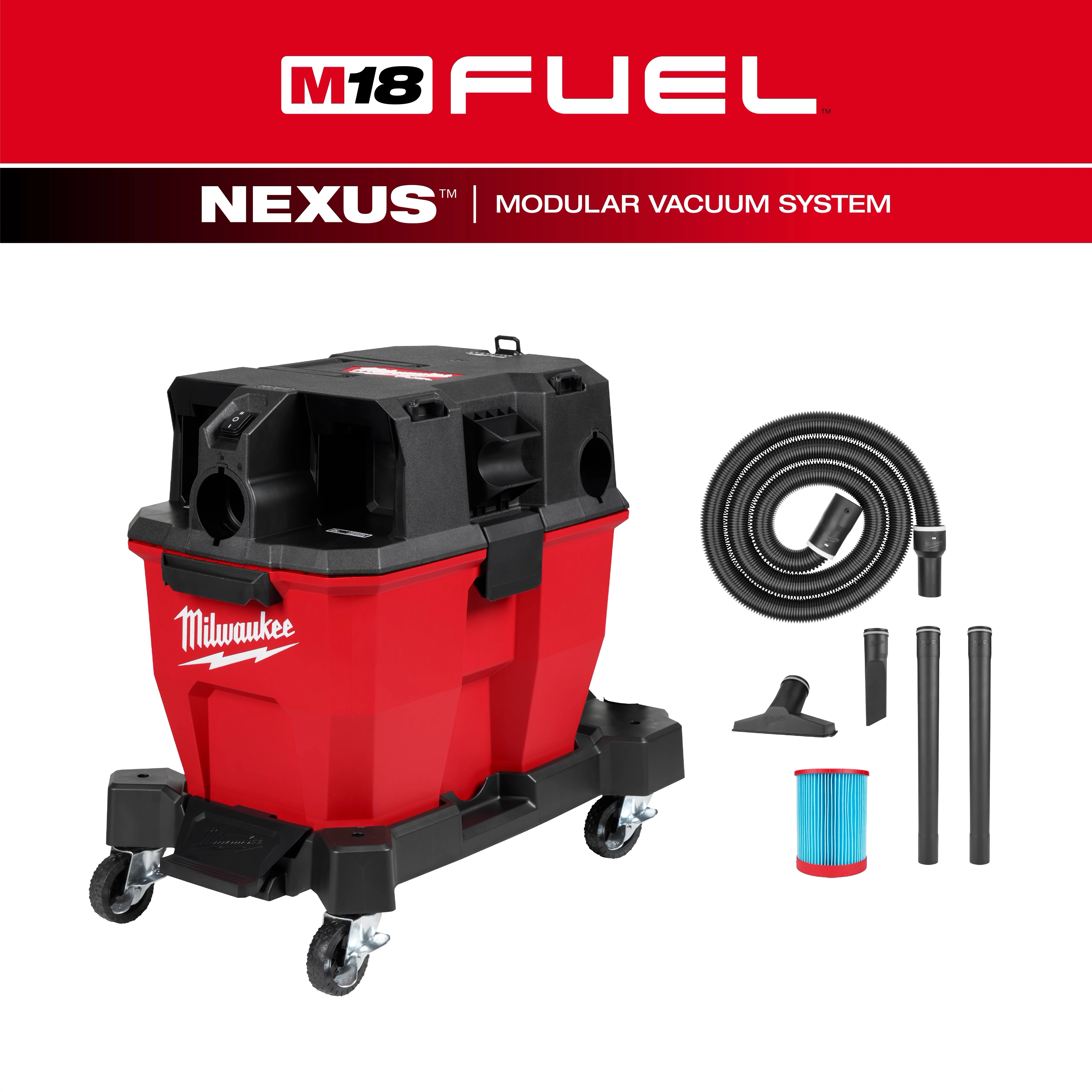M18 FUEL™ NEXUS™ 9 Gallon Dual-Battery Wet/Dry Vacuum