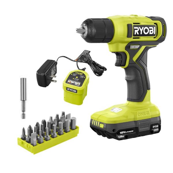 ONE+ 18V Cordless 3/8 in. Drill Kit with 1.5 Ah Battery and Charger