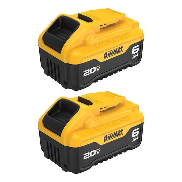 20V MAX 6Ah Battery (2-Pack)