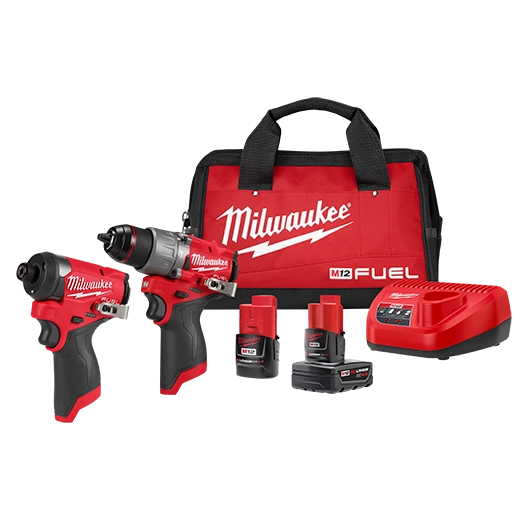 1/2" Hammer Drill & Impact Driver + 3x Batteries